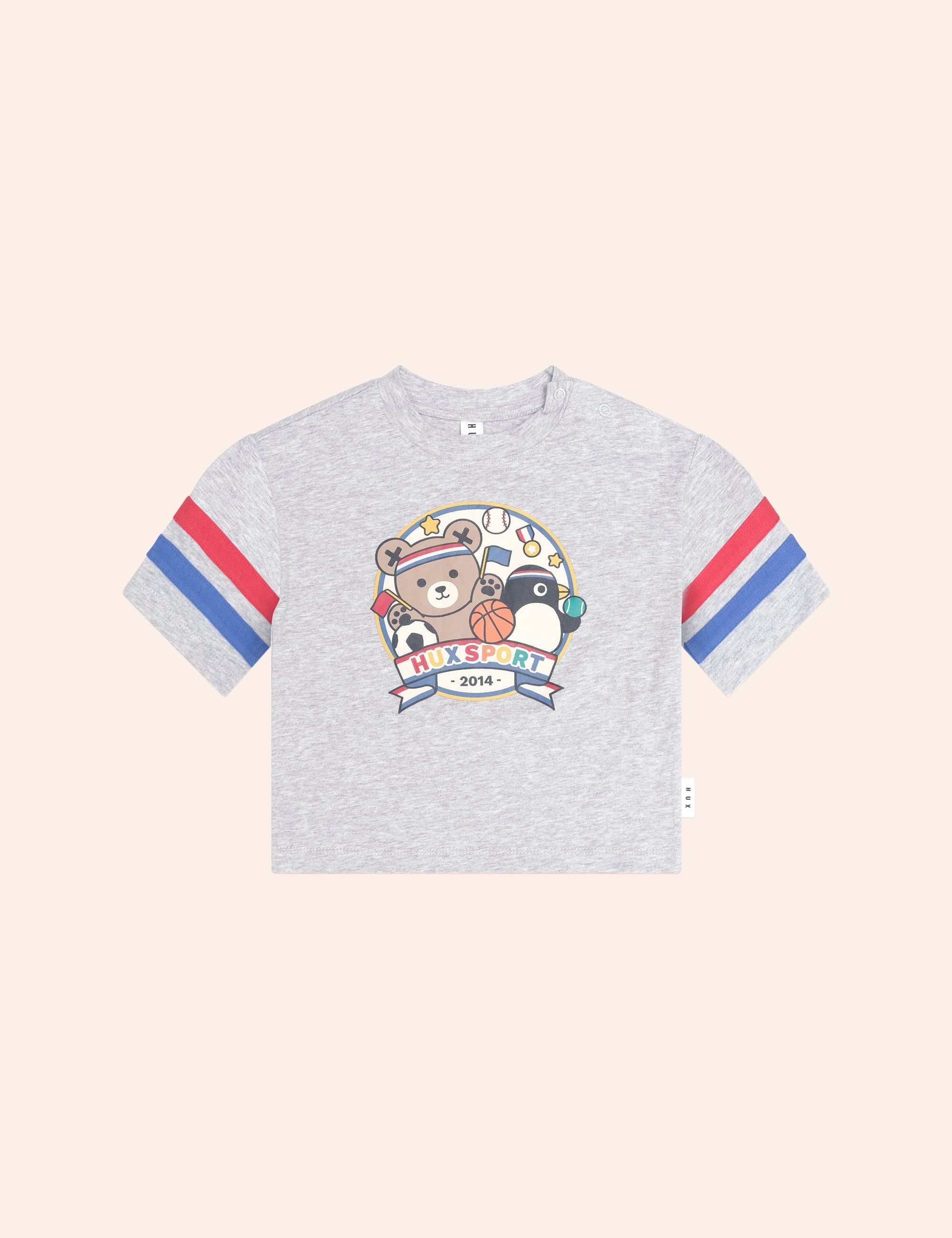 Hux Sport Stripe Slouchy Tee T-SHIRT Huxbaby Shopify