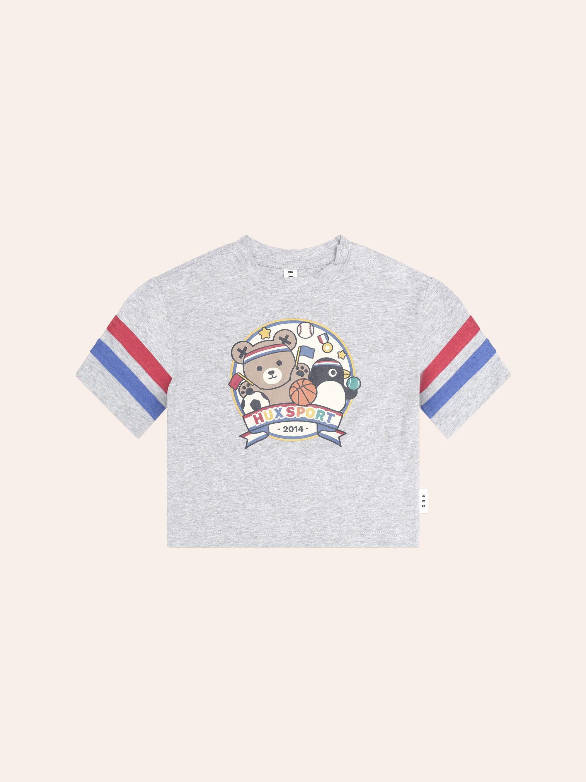 Hux Sport Stripe Slouchy Tee T-SHIRT Huxbaby Shopify