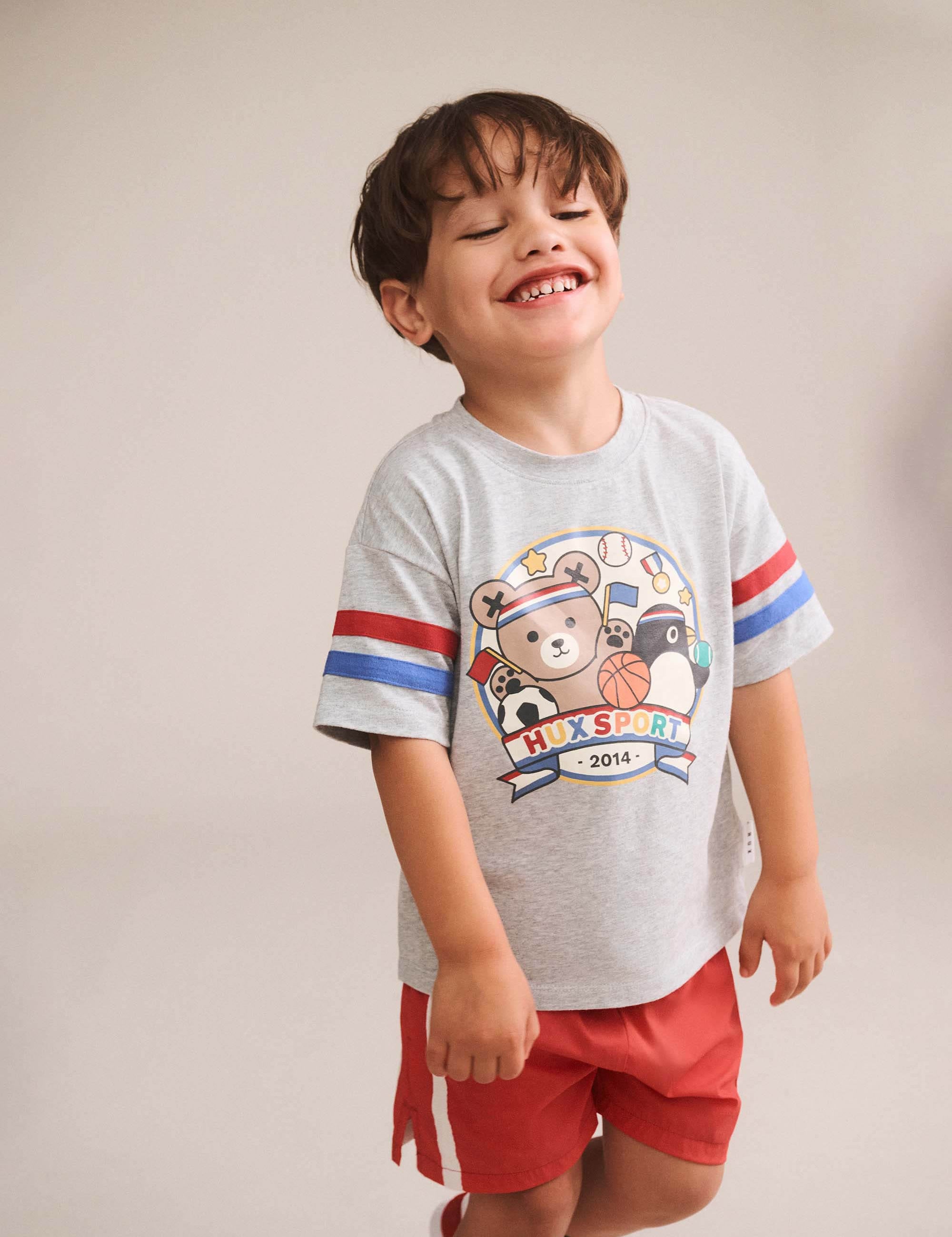 Hux Sport Stripe Slouchy Tee T-SHIRT Huxbaby Shopify