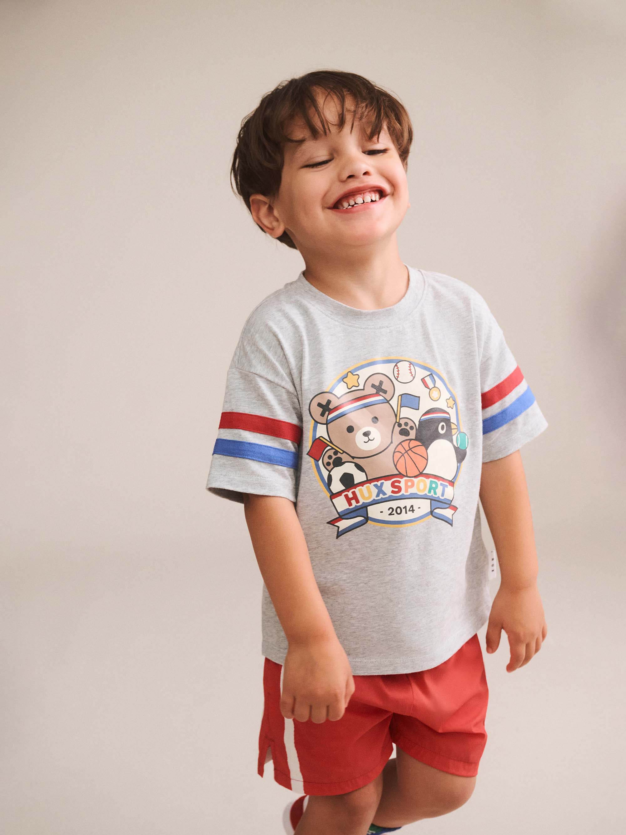 Hux Sport Stripe Slouchy Tee T-SHIRT Huxbaby Shopify