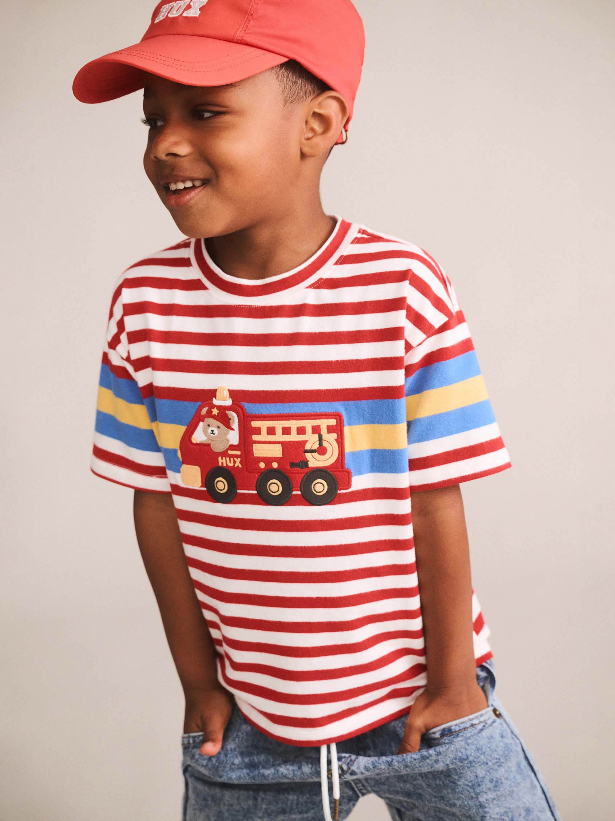 Fireman Hux Stripe Tee T-SHIRT Huxbaby Shopify