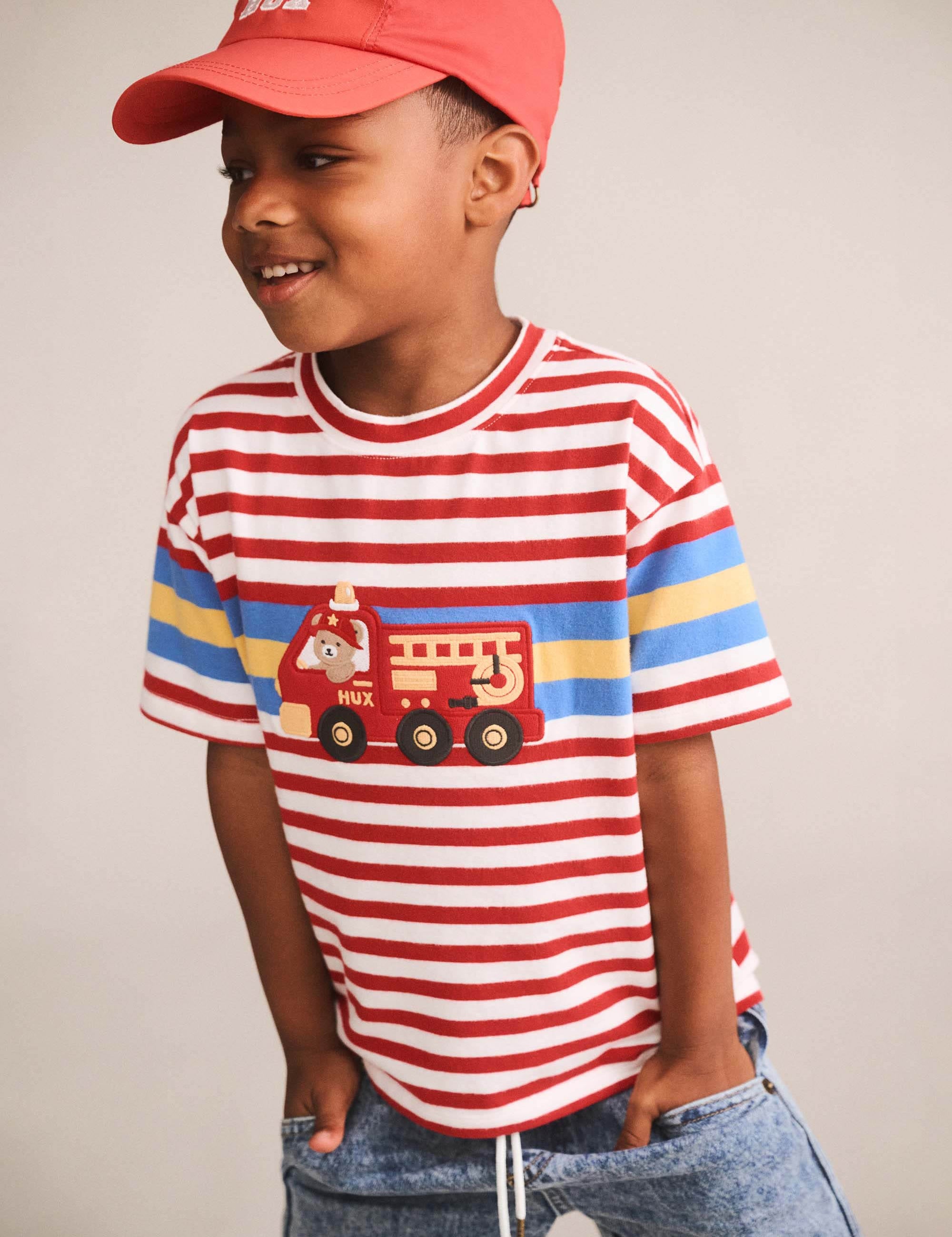 Racer Red Emb Hat ACCESSORIES Huxbaby Shopify