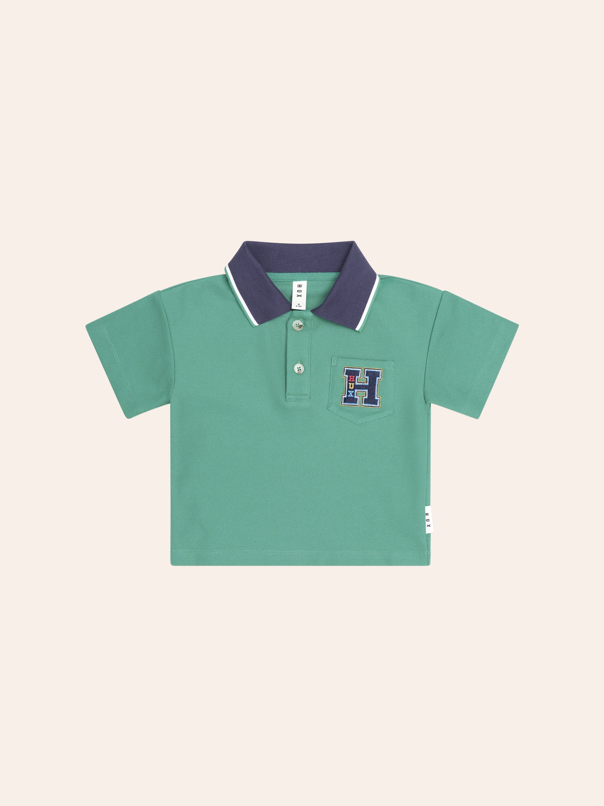 Collegiate Pique Polo TOP SL Huxbaby Shopify