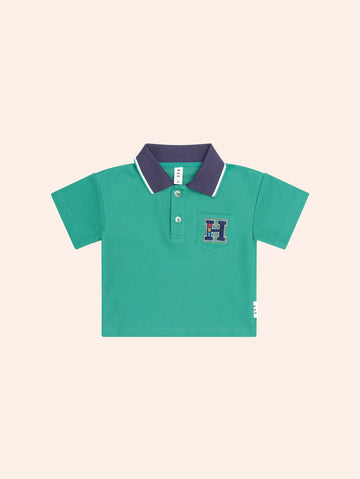 Collegiate Pique Polo TOP SL Huxbaby Shopify