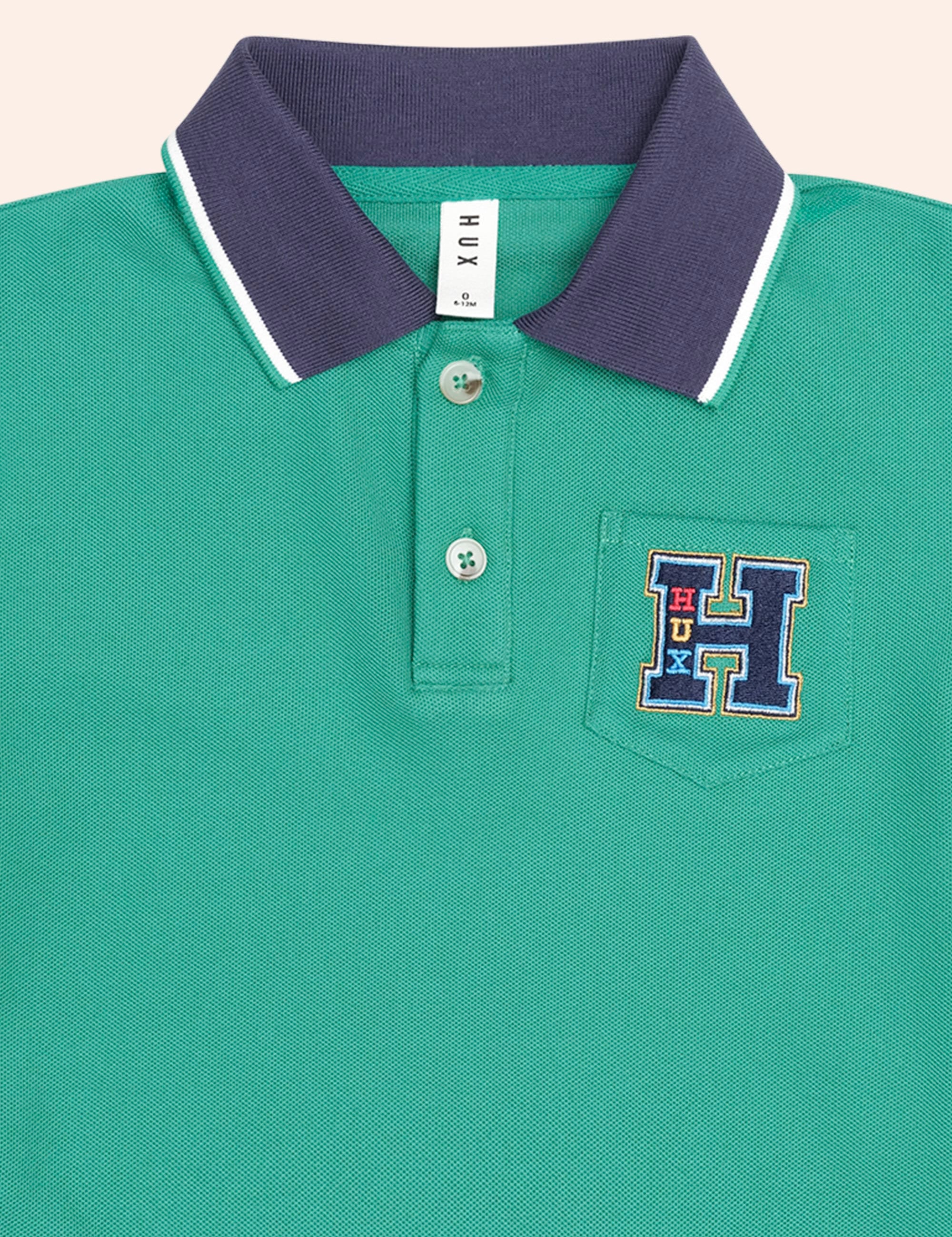 Collegiate Pique Polo TOP SL Huxbaby Shopify