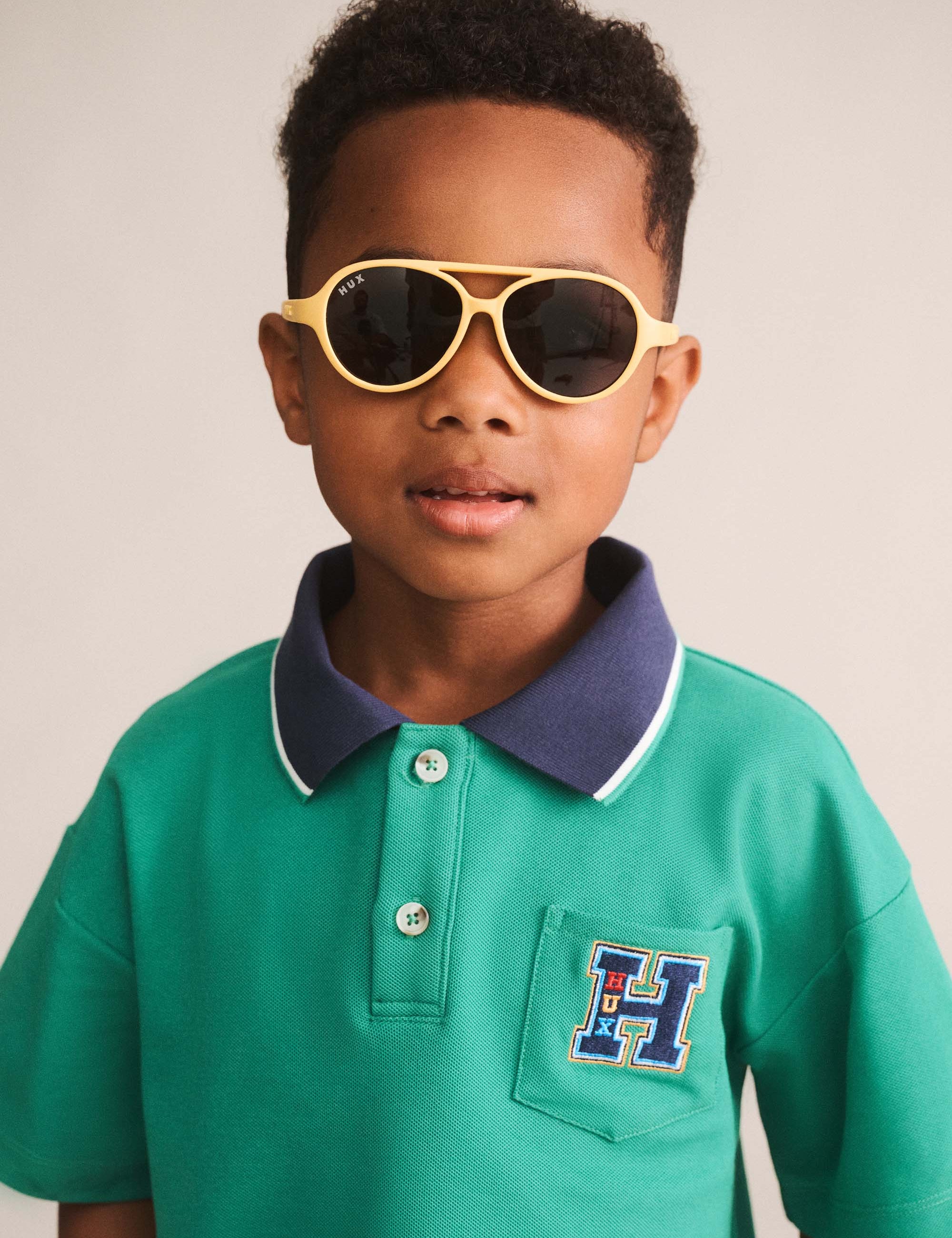 Collegiate Pique Polo TOP SL Huxbaby Shopify