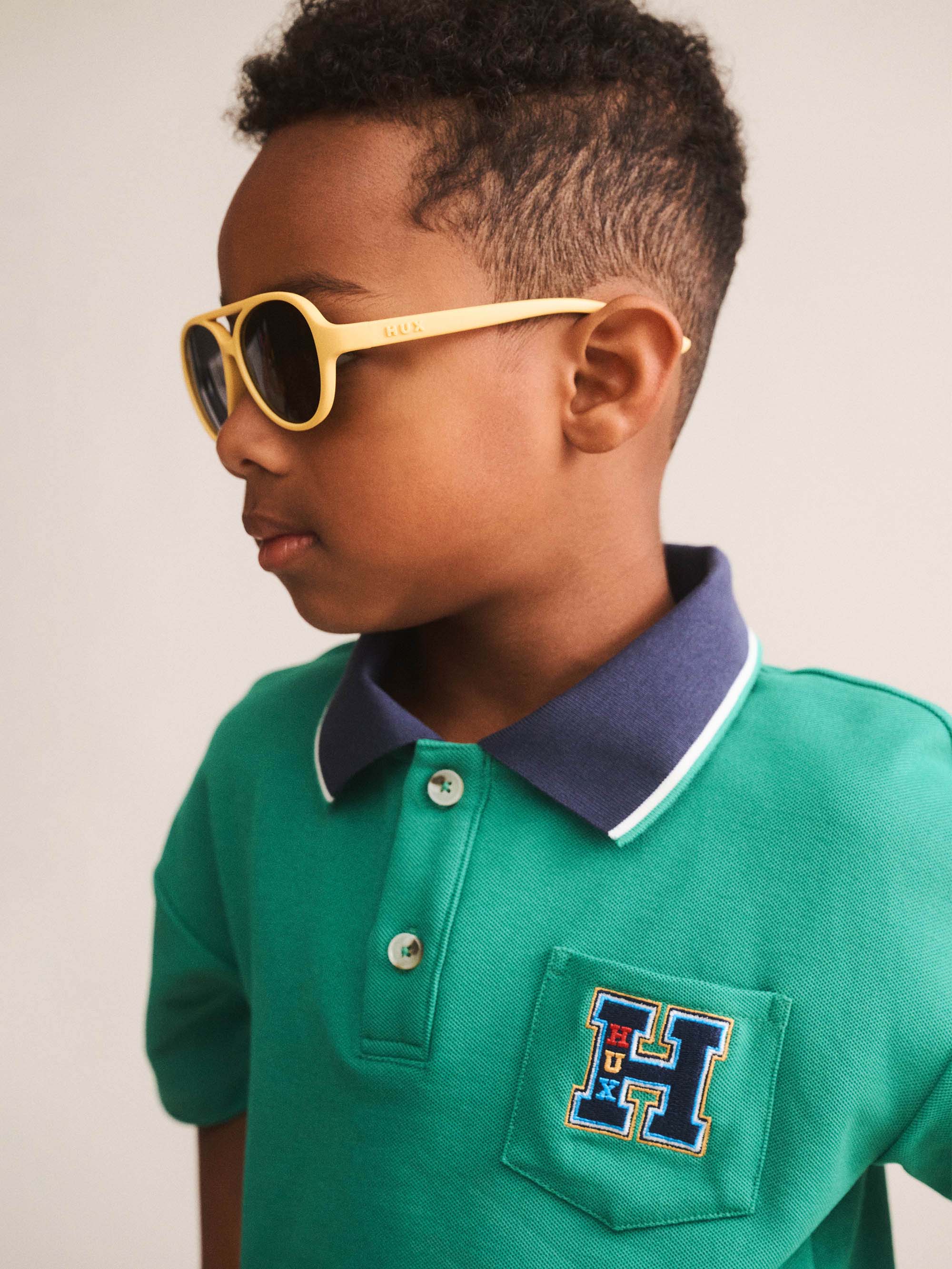 Huxbaby Shopify TOP SL Collegiate Pique Polo