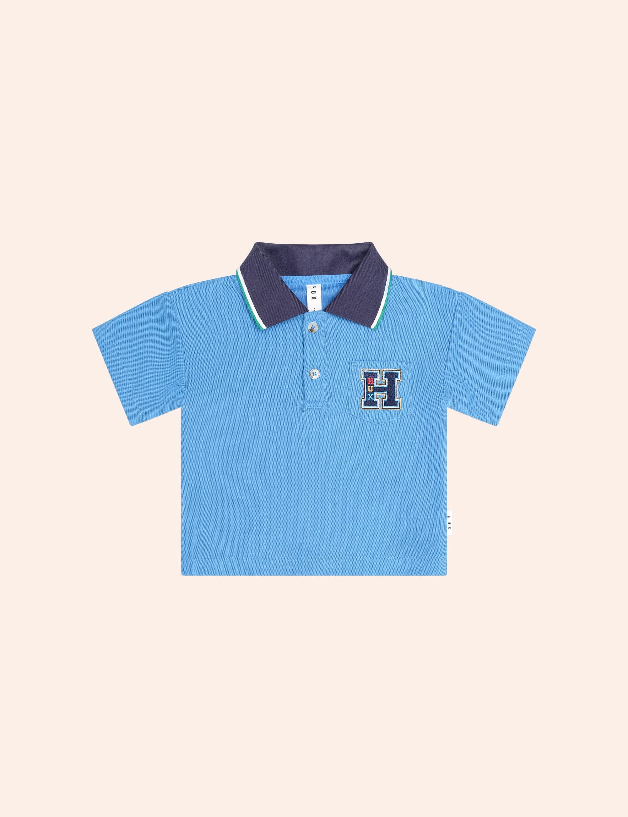 Collegiate Pique Polo TOP SL Huxbaby Shopify