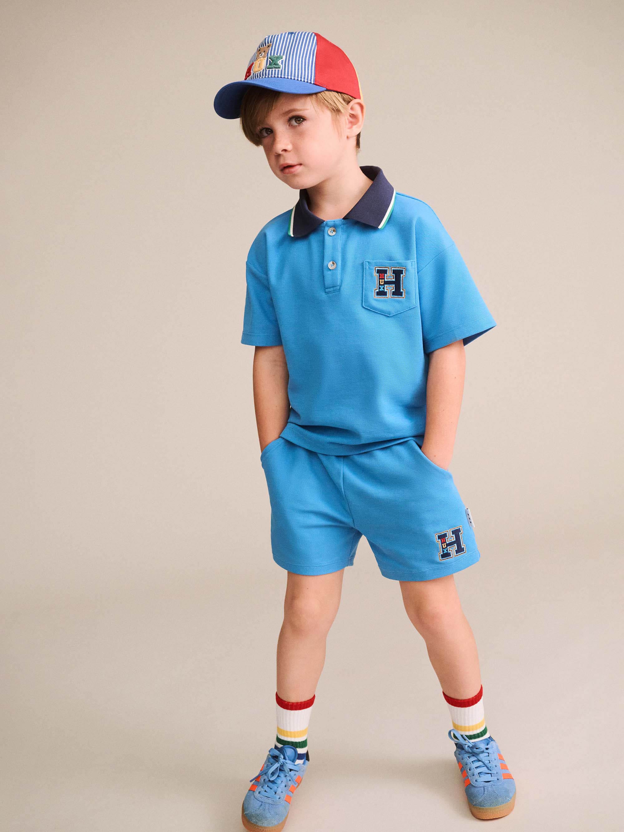 Huxbaby Shopify TOP SL Collegiate Pique Polo