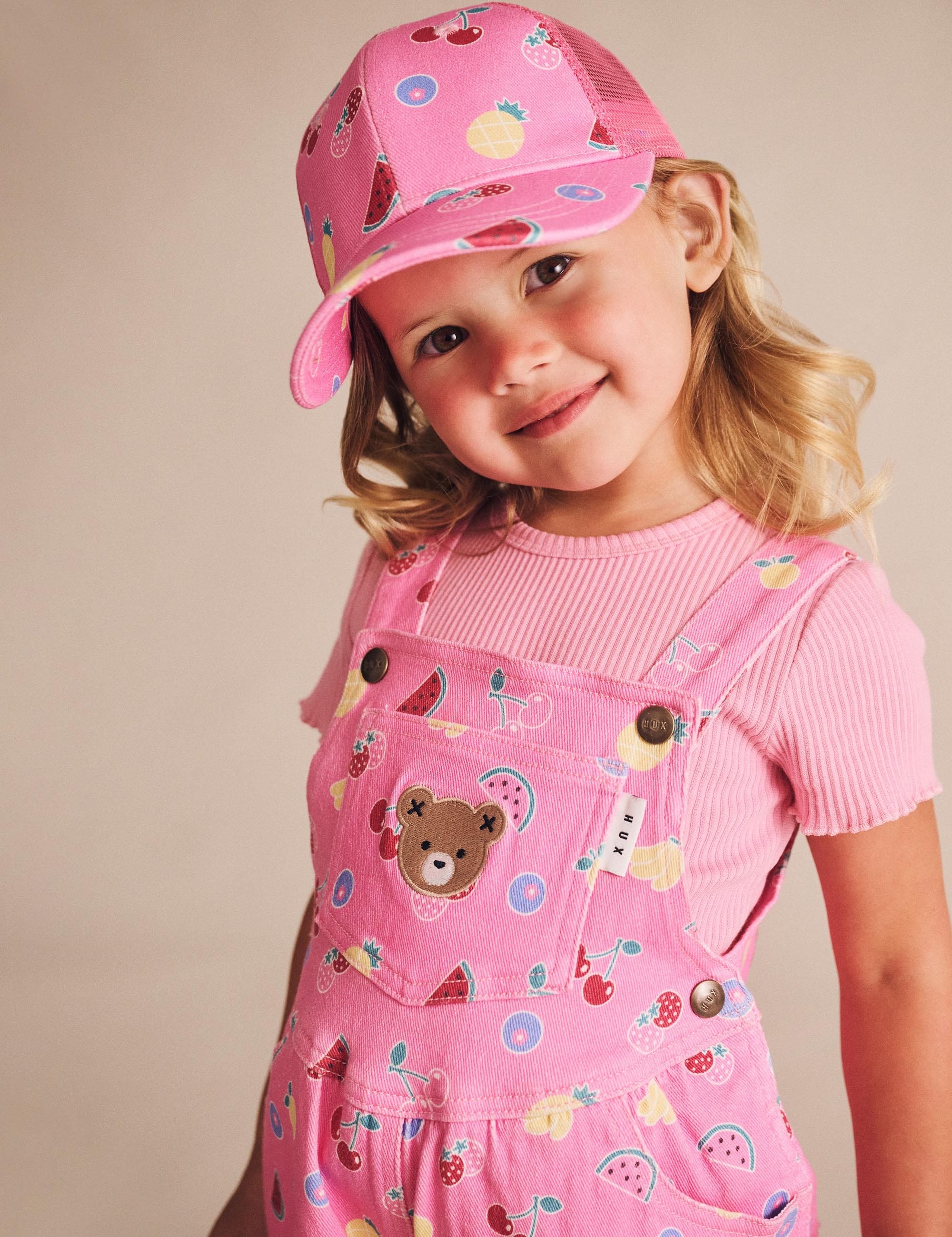 Pink Rib Tee T-SHIRT Huxbaby