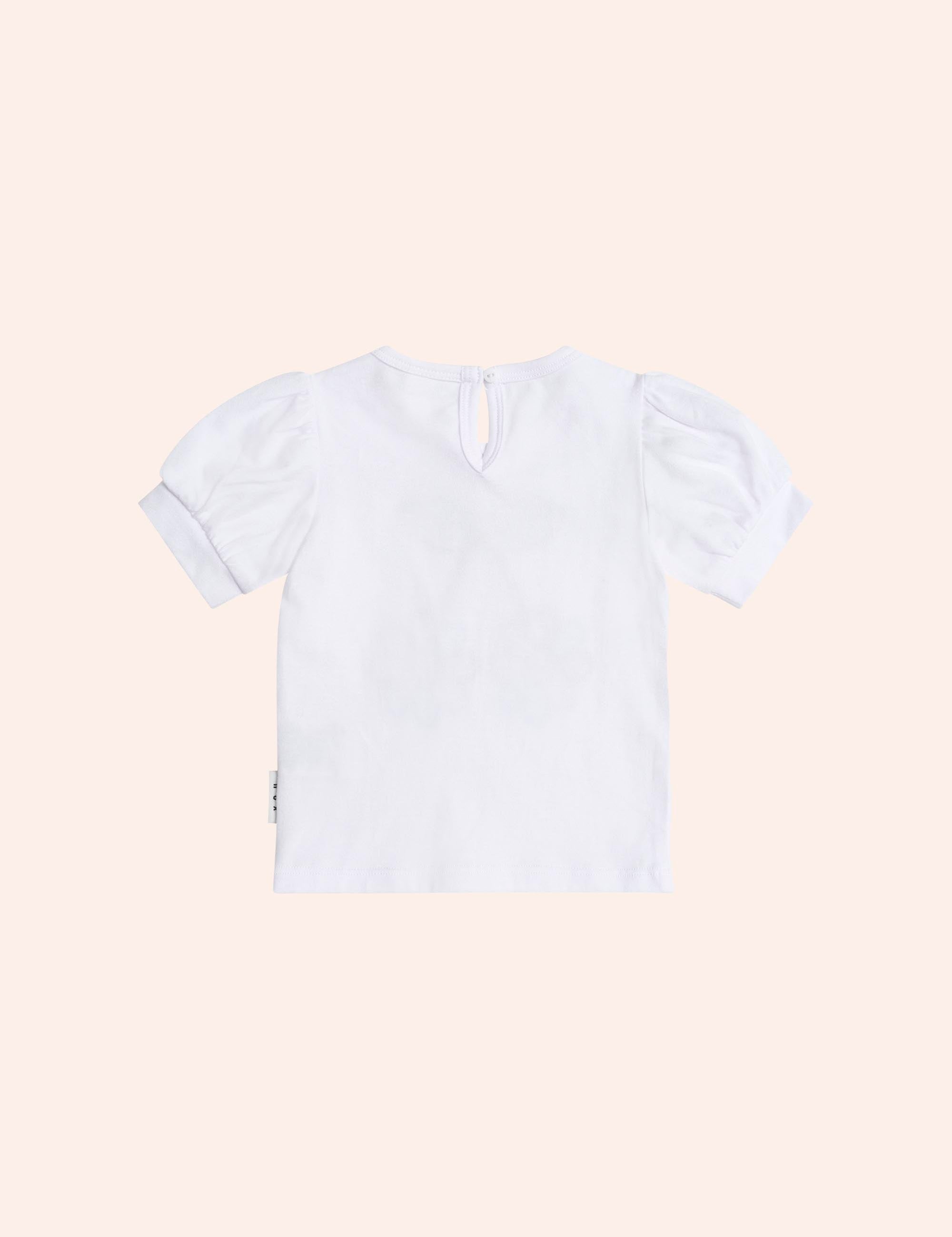 Flower Power Puff Sleeve Tee T-SHIRT Huxbaby