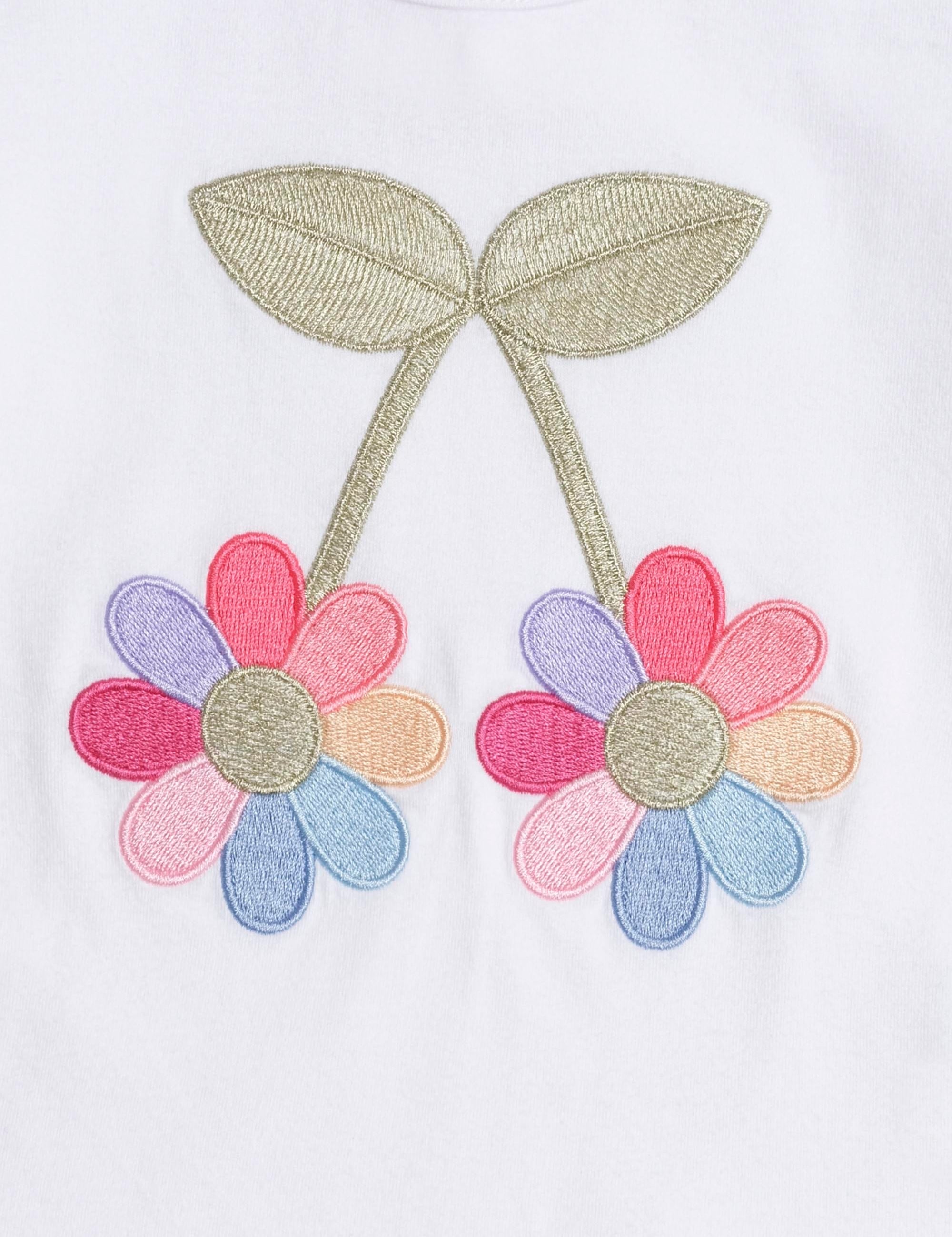 Flower Power Puff Sleeve Tee T-SHIRT Huxbaby
