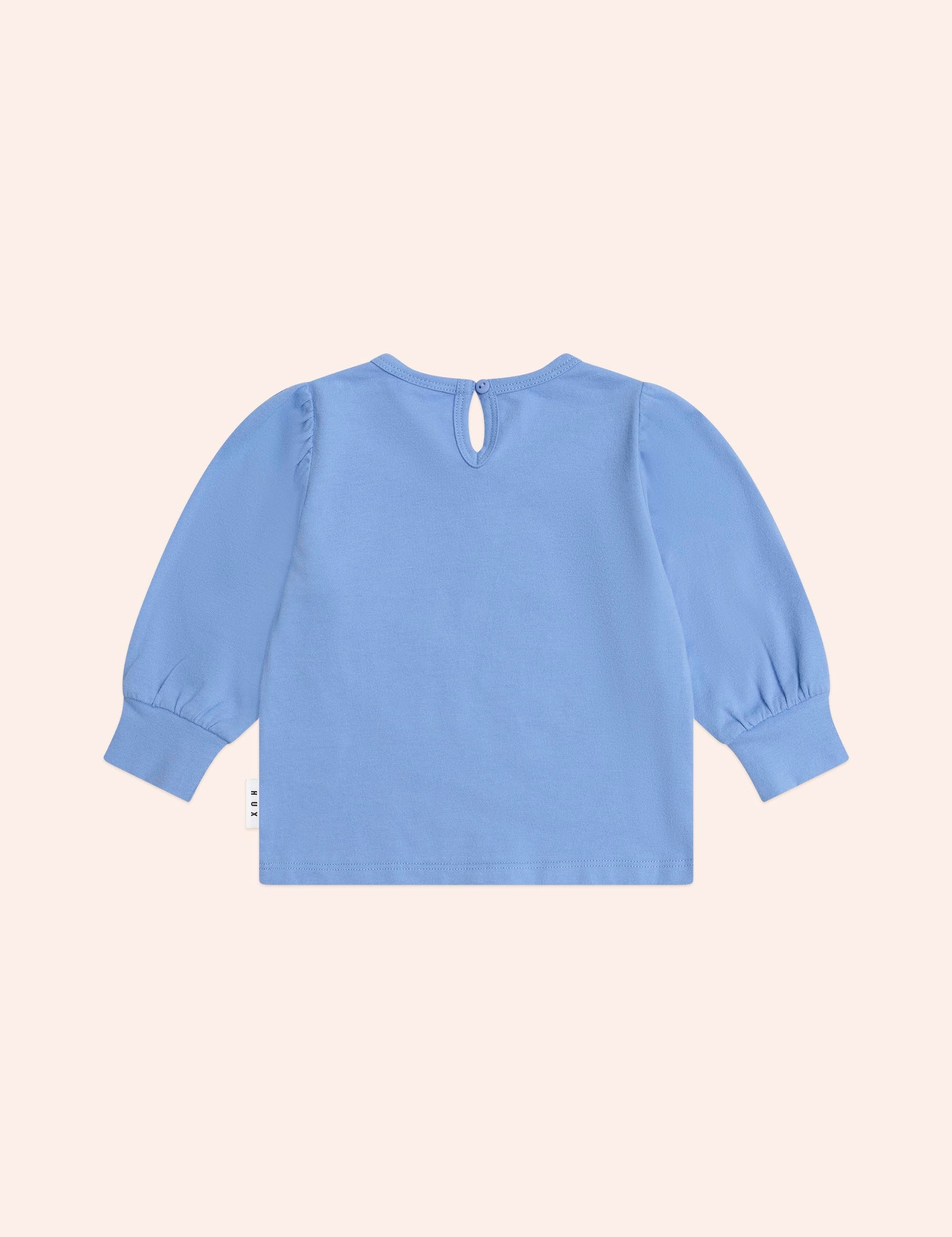 Flower Power Puff Sleeve Top TOP LS Huxbaby