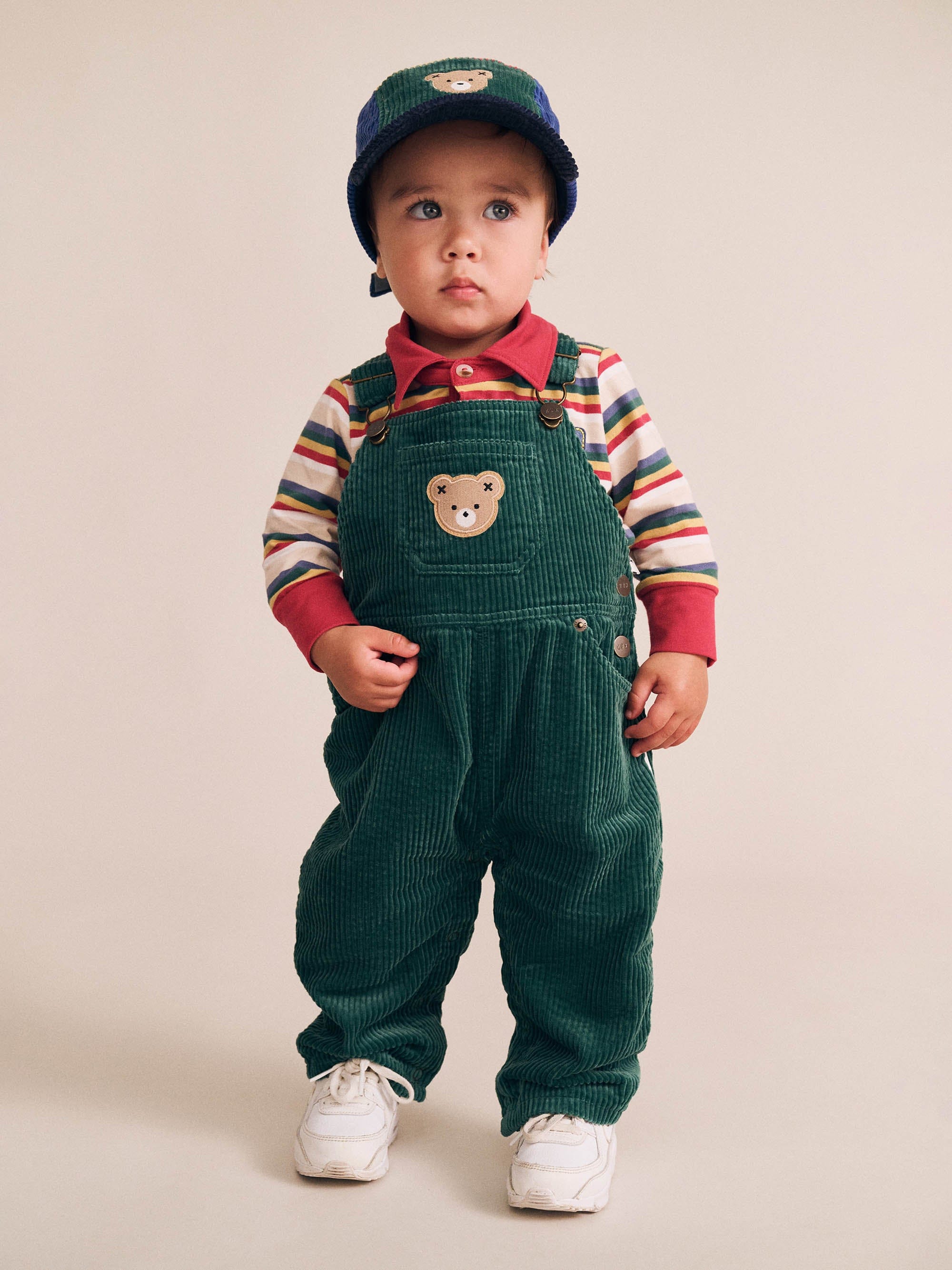 Vintage Stripe Camp Hux Polo TOP LS Huxbaby