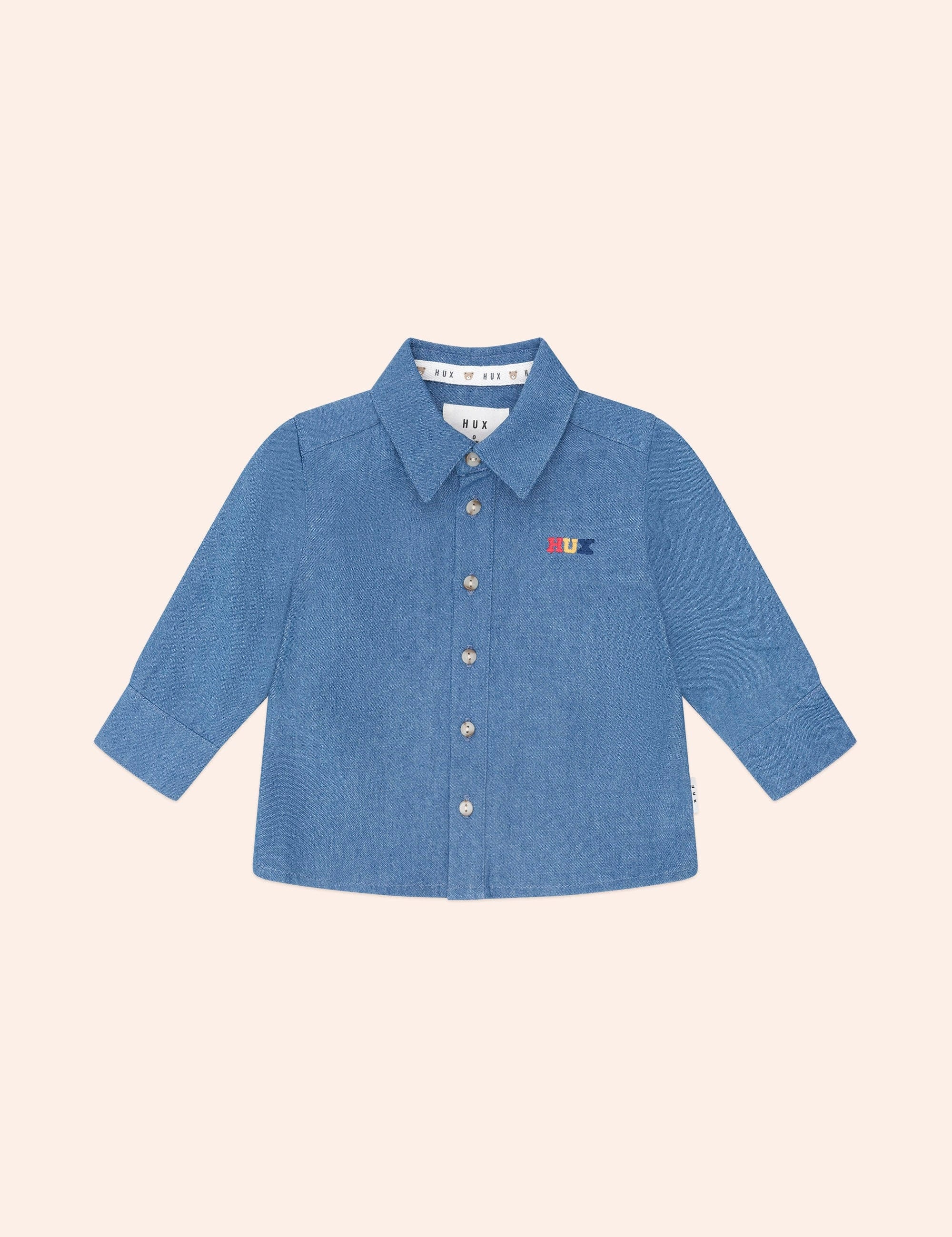 Hux Chambray Shirt TOP LS Huxbaby