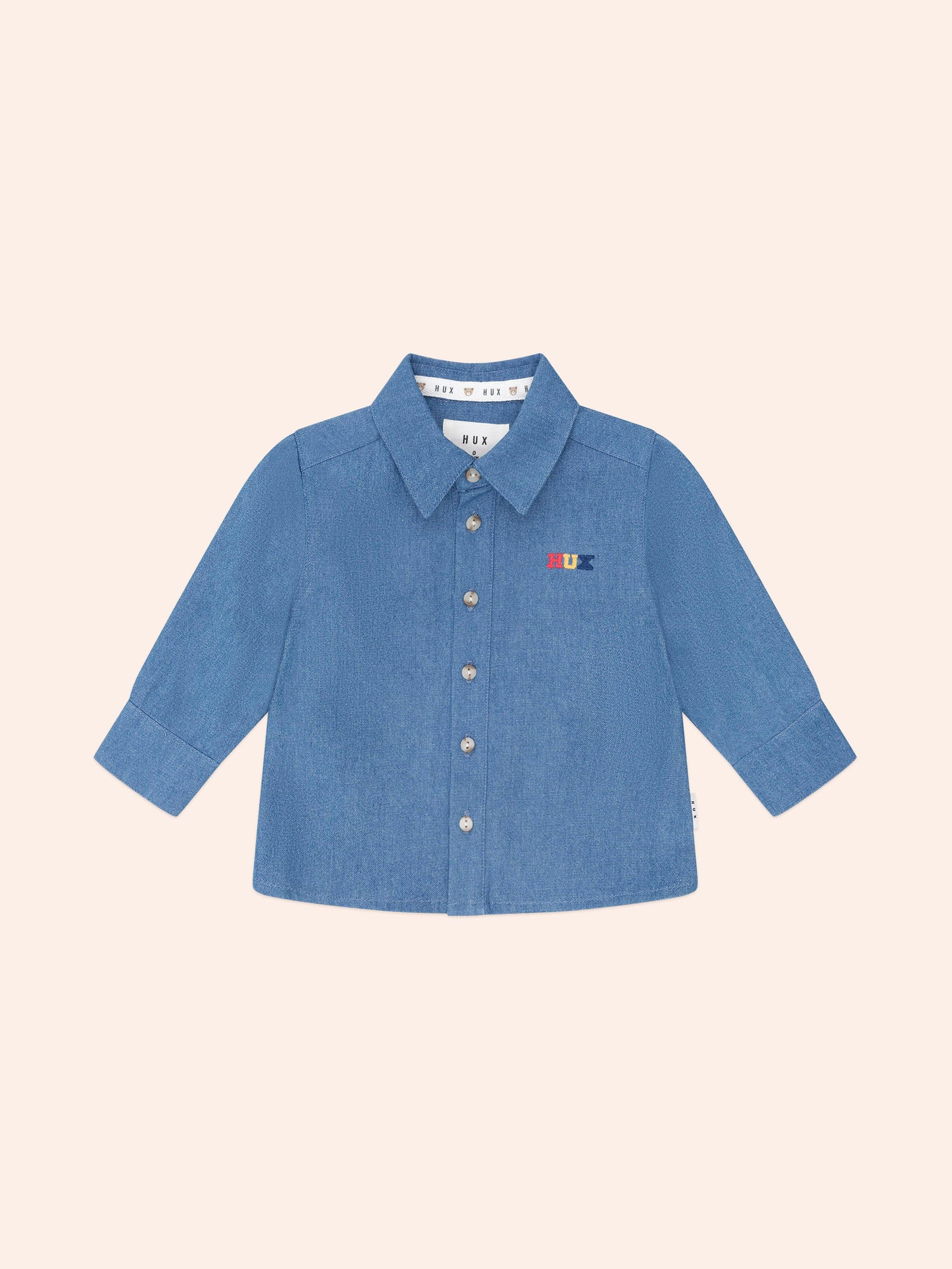 Hux Chambray Shirt TOP LS Huxbaby