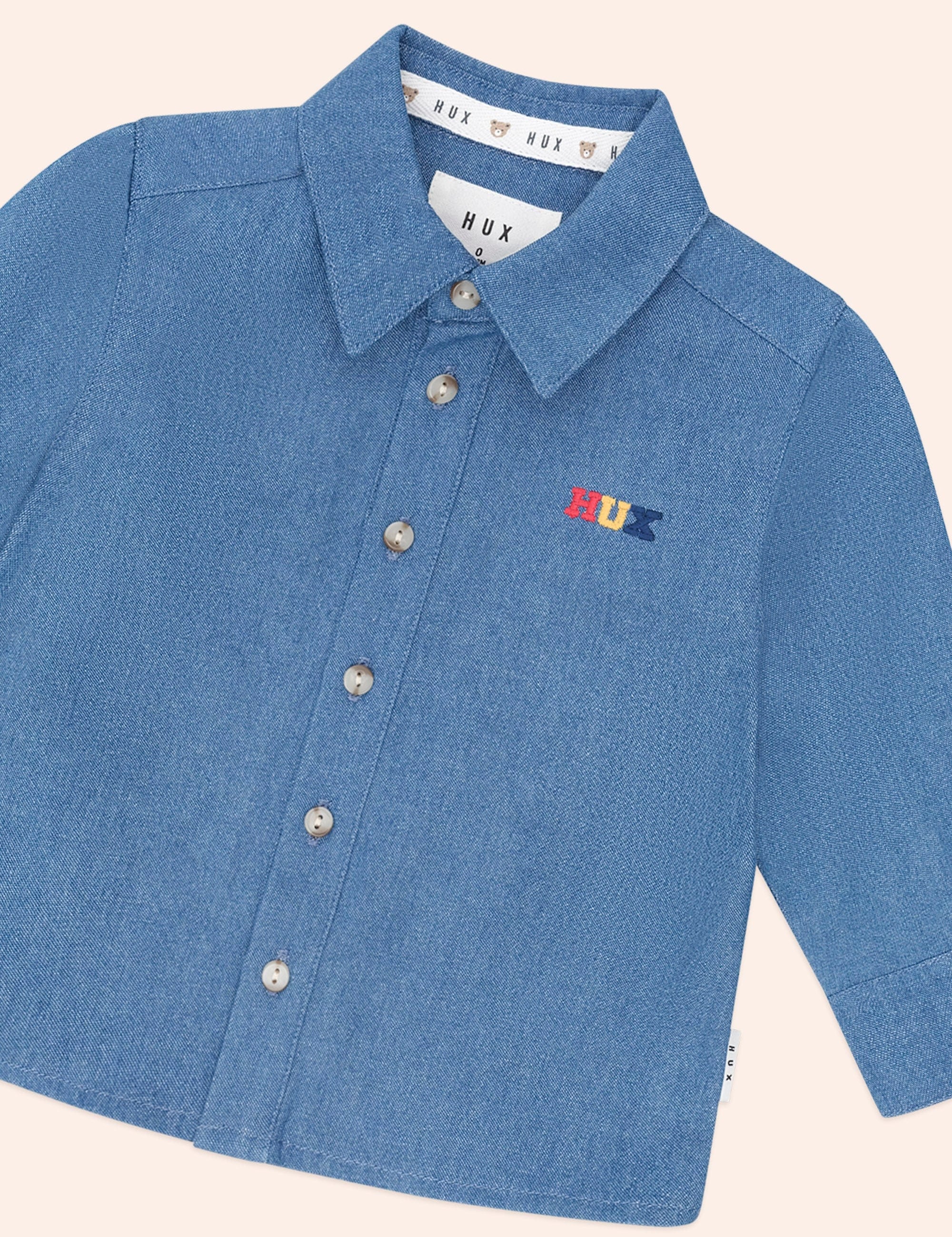 Hux Chambray Shirt TOP LS Huxbaby