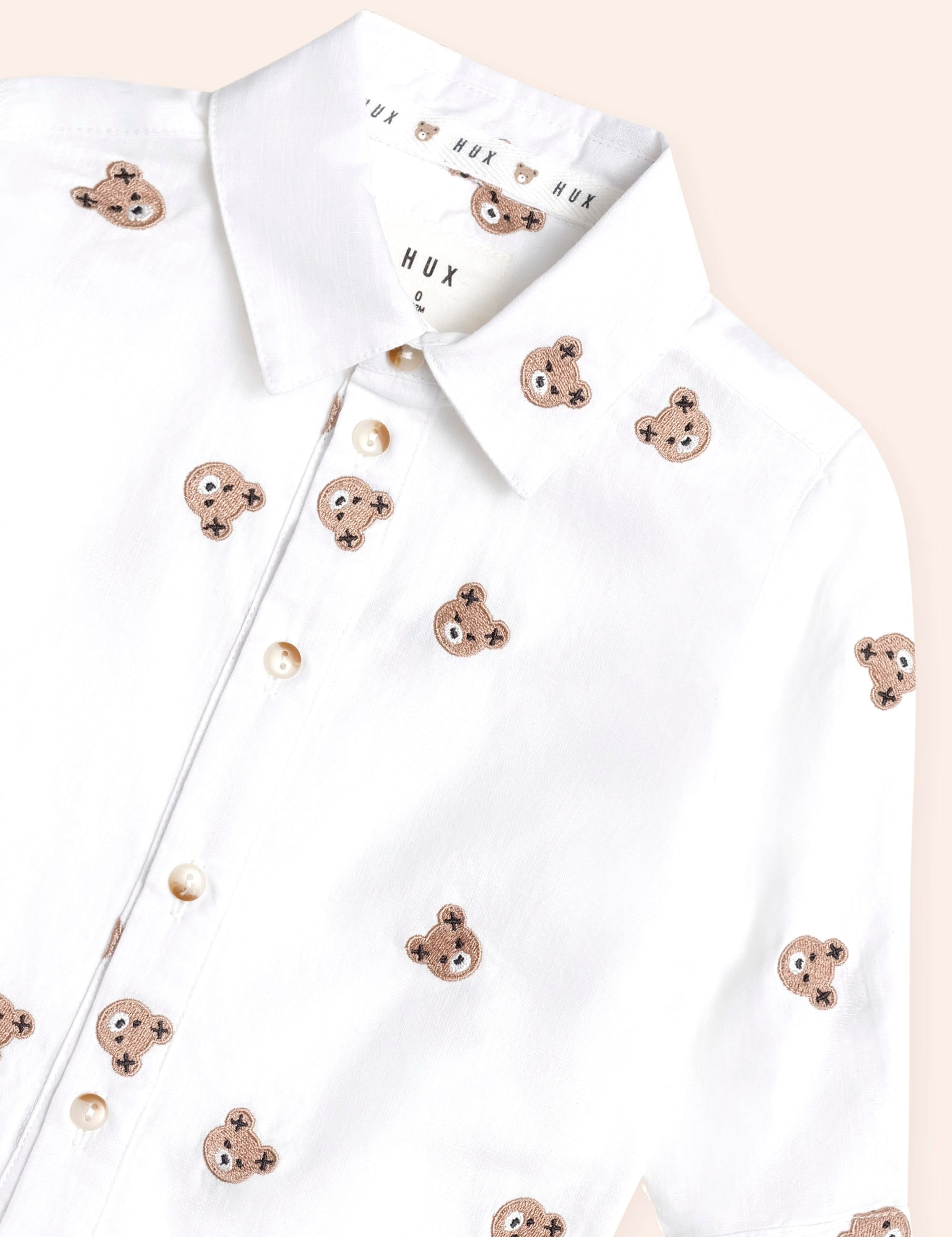 All Over Hux Emb L/Slv Shirt TOP LS Huxbaby Shopify