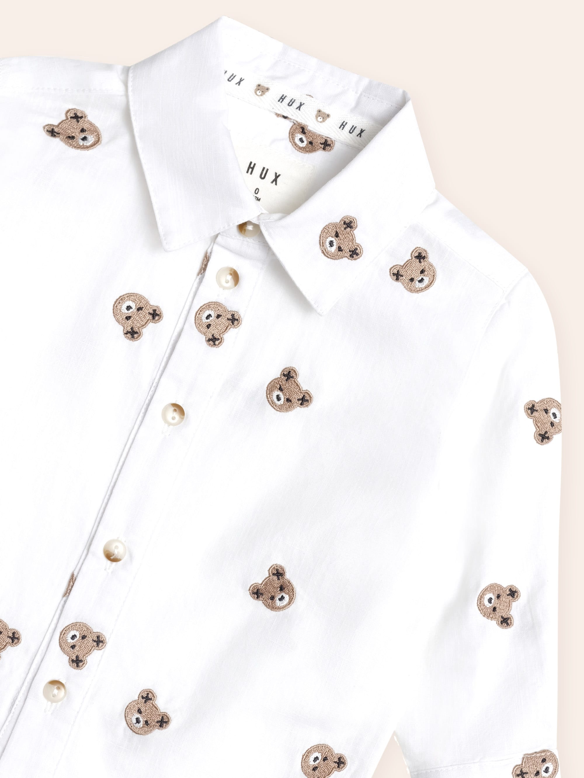 All Over Hux Emb L/Slv Shirt TOP LS Huxbaby Shopify