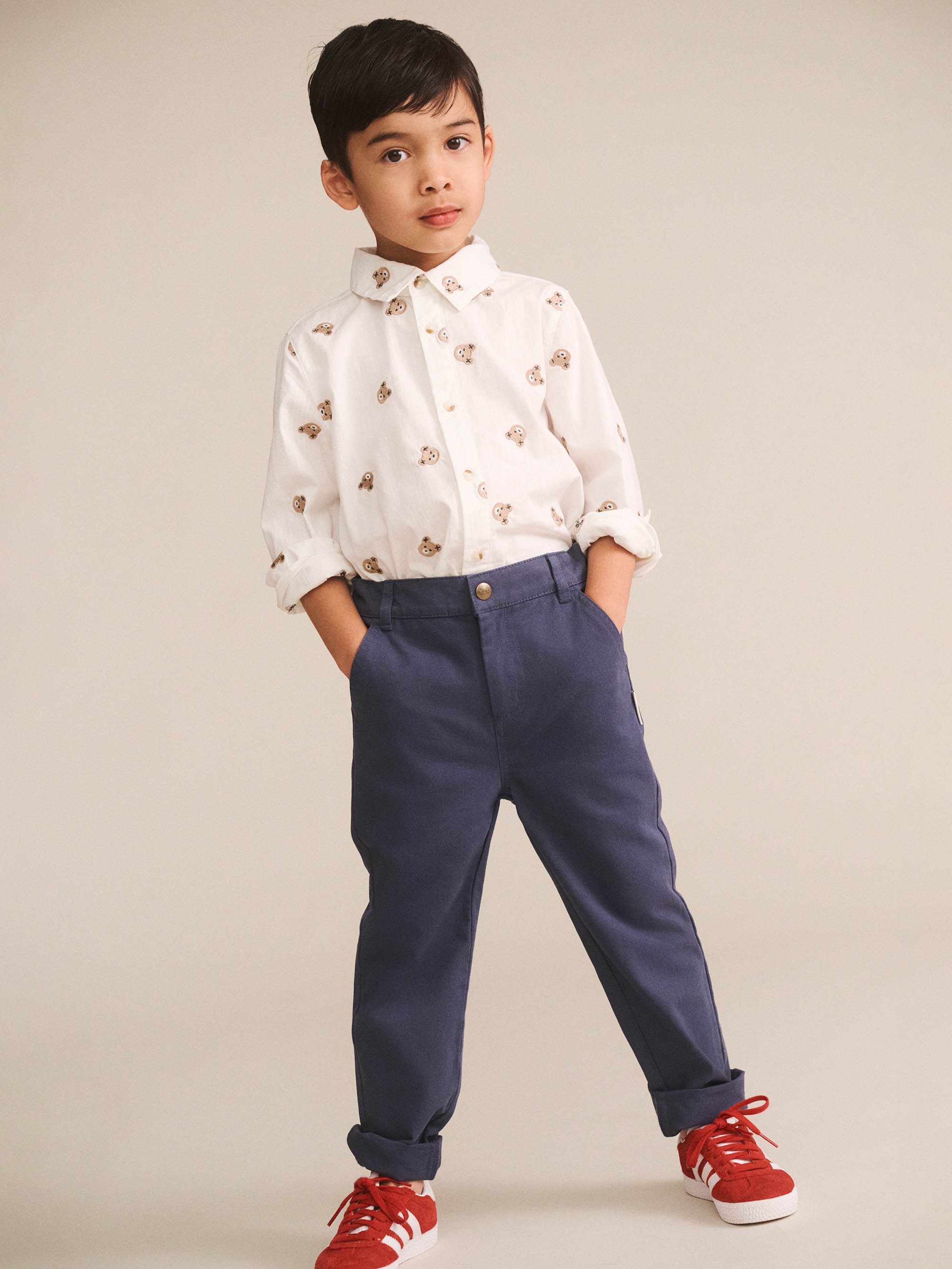 All Over Hux Emb L/Slv Shirt TOP LS Huxbaby Shopify