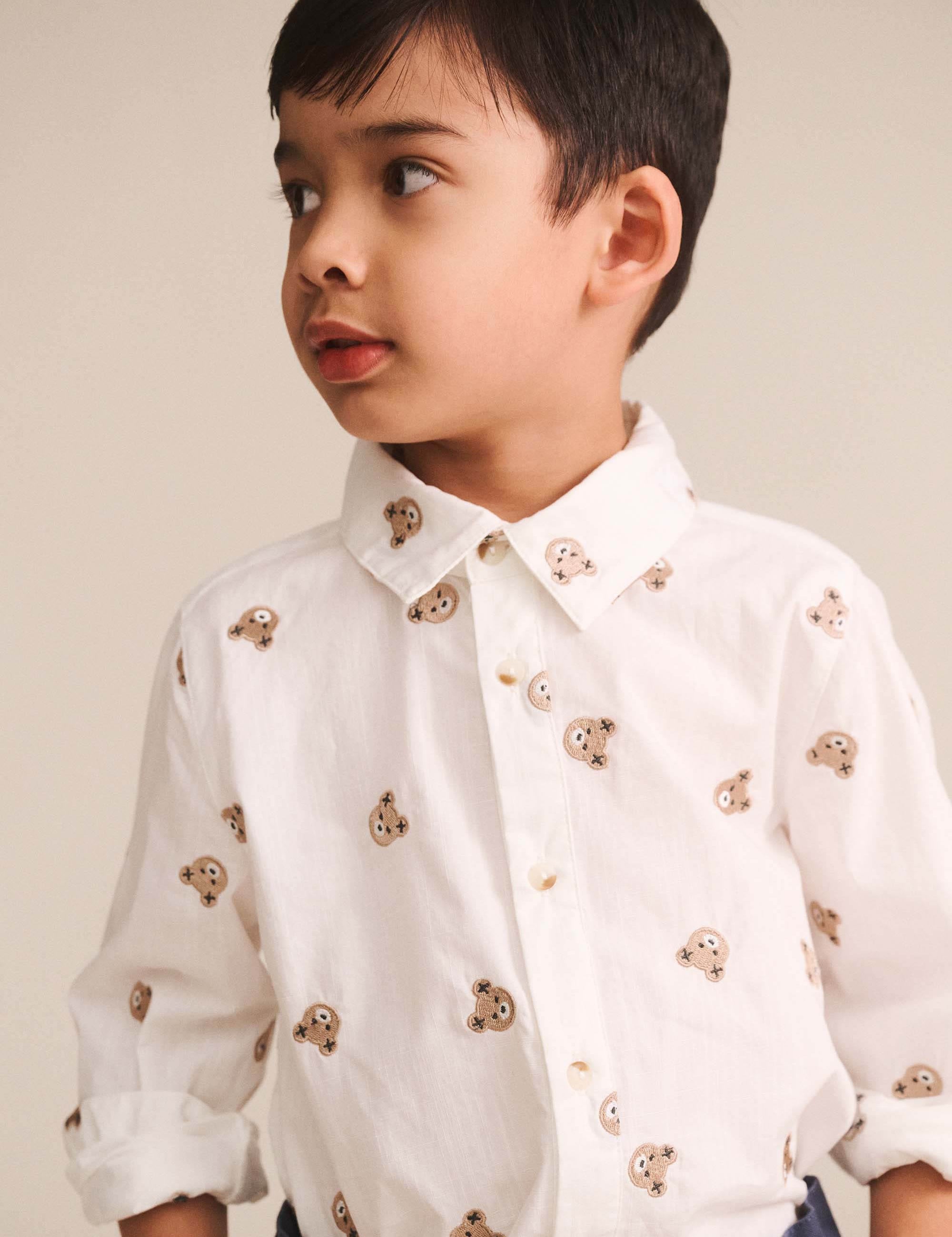 All Over Hux Emb L/Slv Shirt TOP LS Huxbaby Shopify