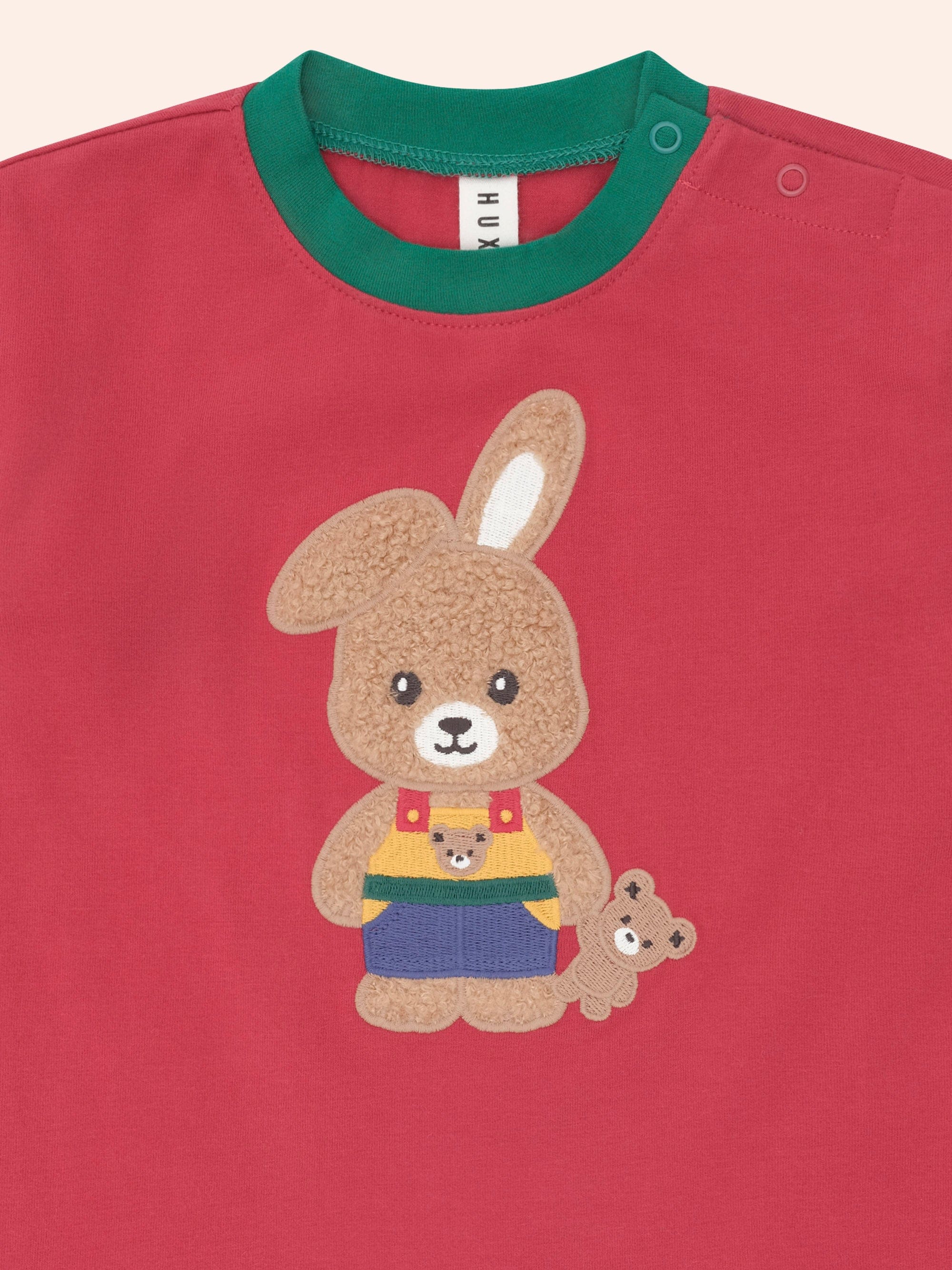 Colour Block Bunny Top TOP LS Huxbaby
