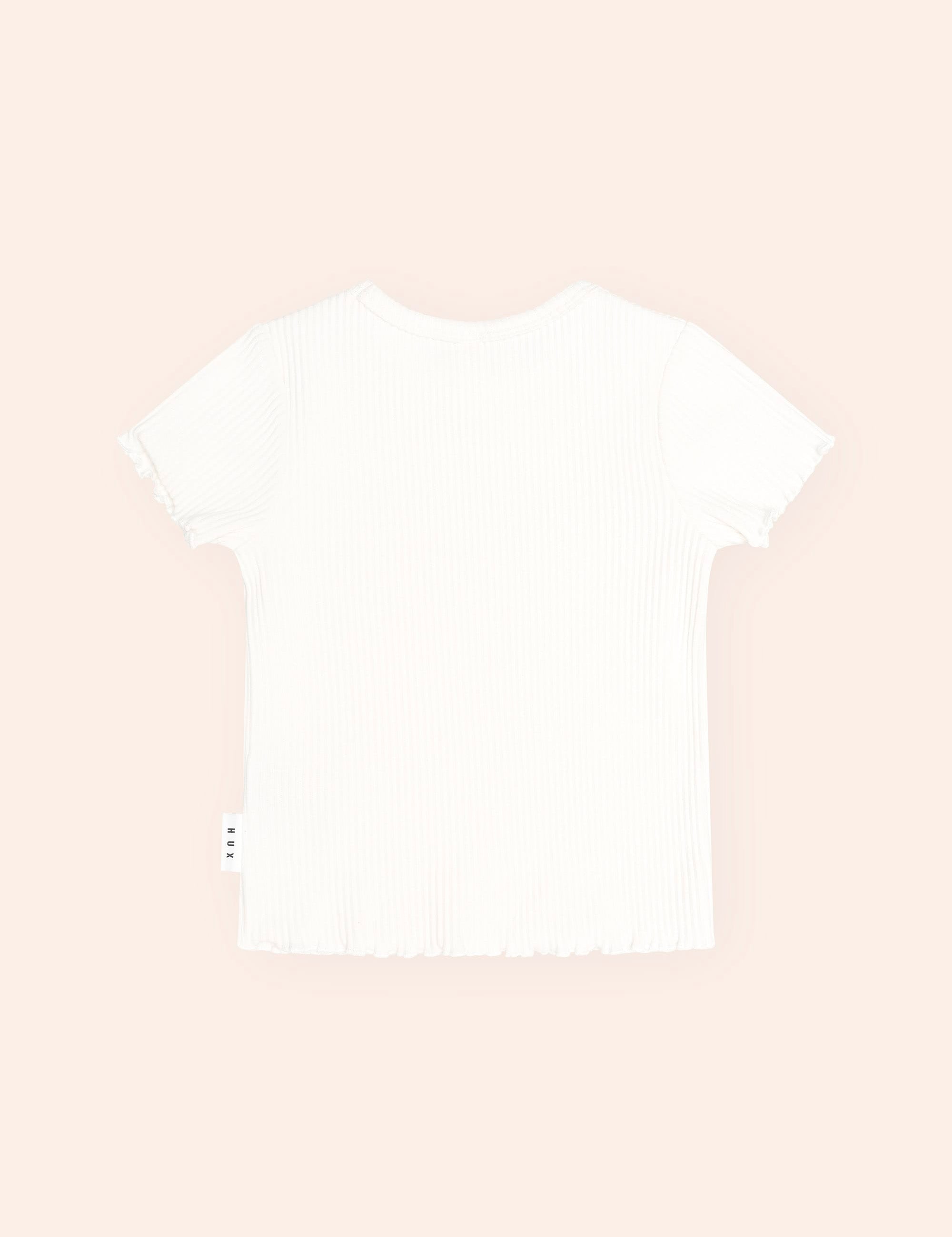 Almond Milk Rib Tee SL TOP Huxbaby Shopify