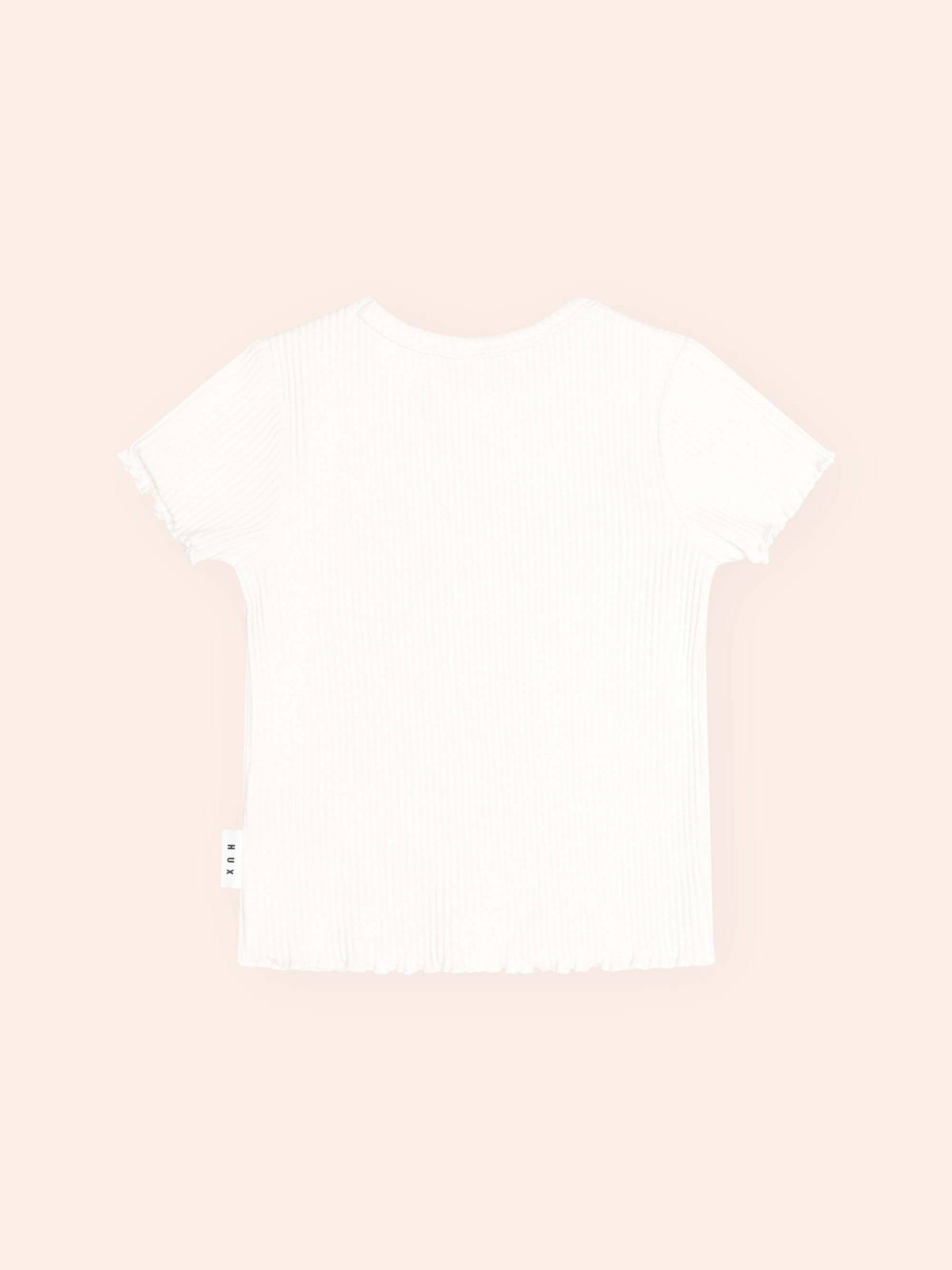 Huxbaby Shopify SL TOP Almond Milk Rib Tee