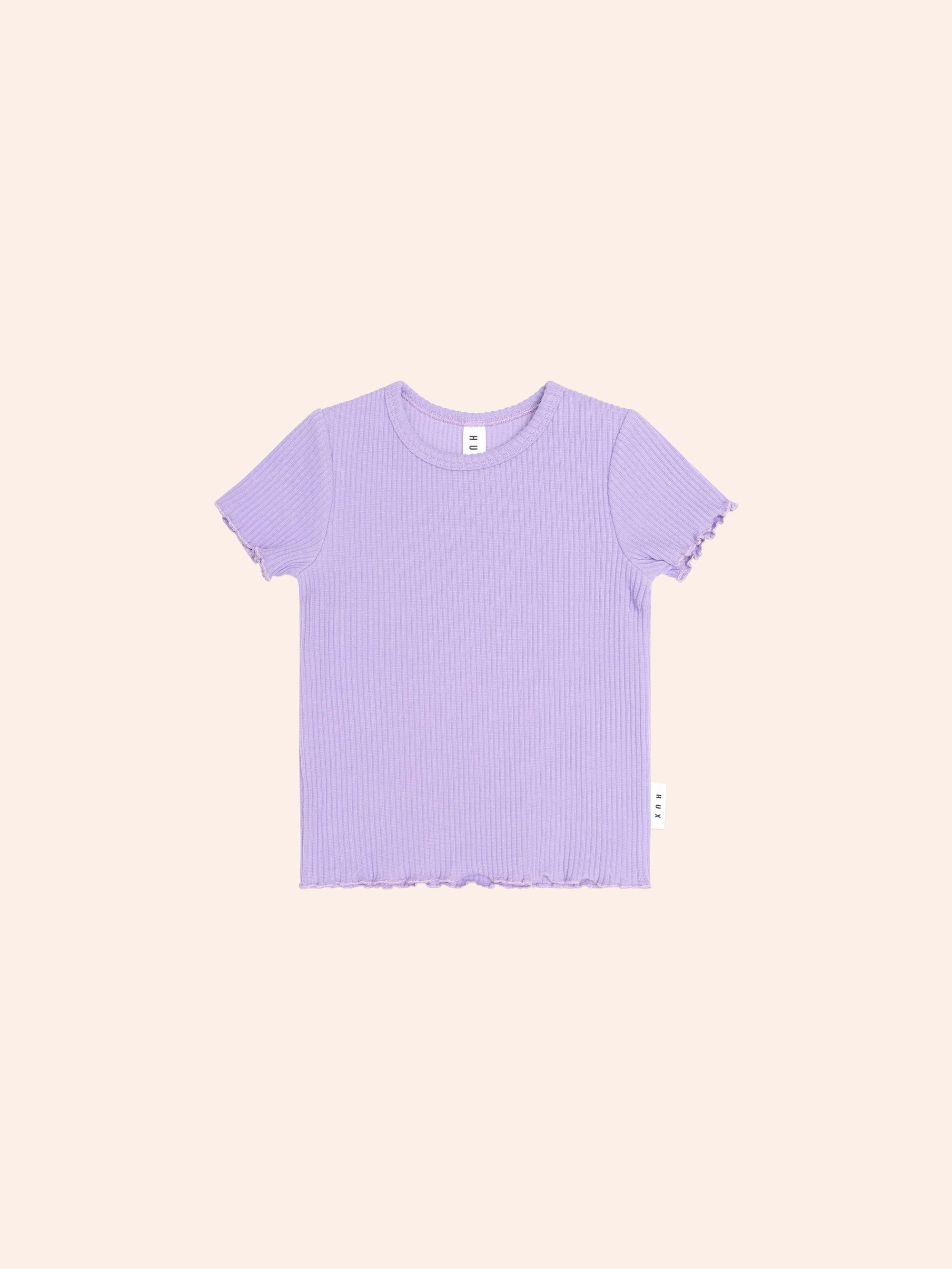 Orchid Rib Tee SL TOP Huxbaby Shopify