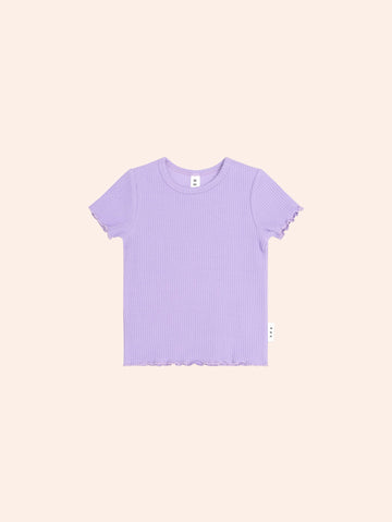 Orchid Rib Tee SL TOP Huxbaby Shopify