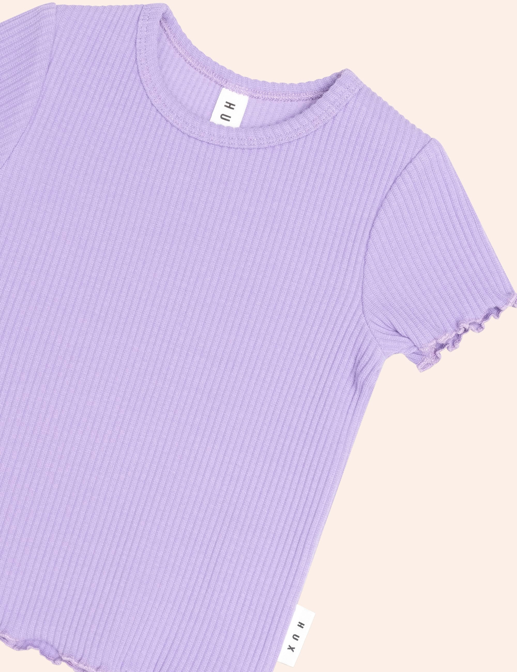 Orchid Rib Tee SL TOP Huxbaby Shopify