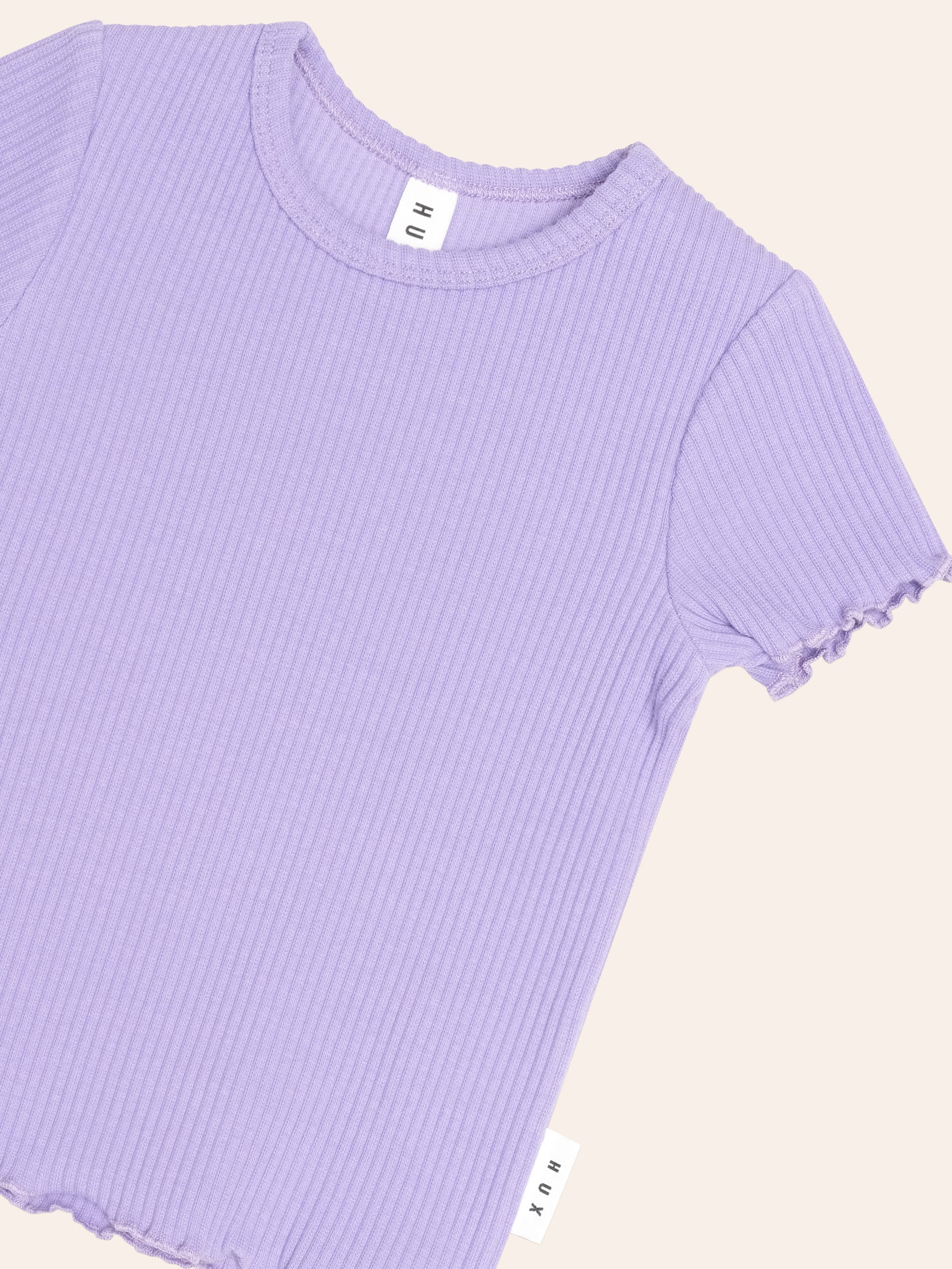 Orchid Rib Tee SL TOP Huxbaby Shopify