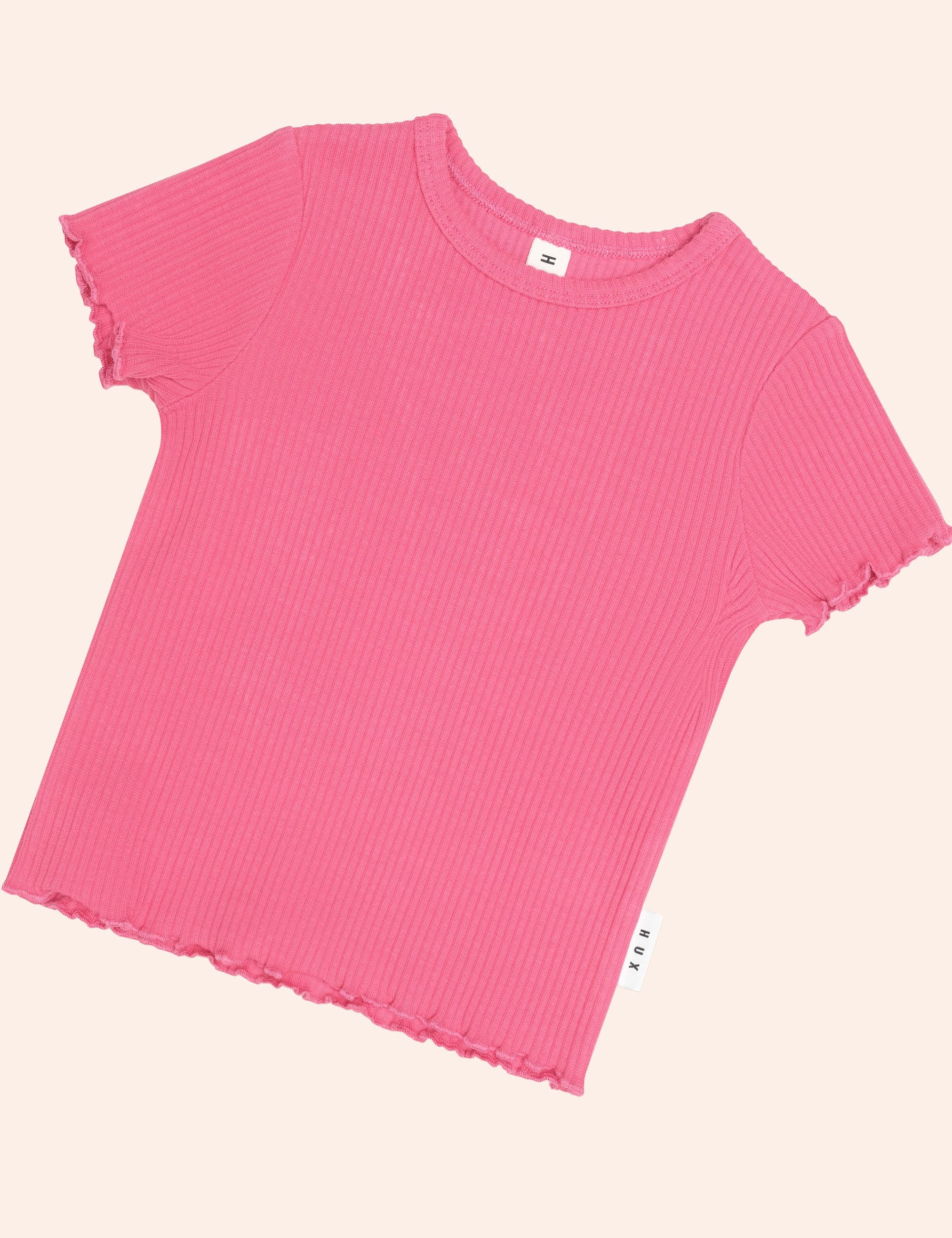 Berry Rib Tee SL TOP Huxbaby Shopify