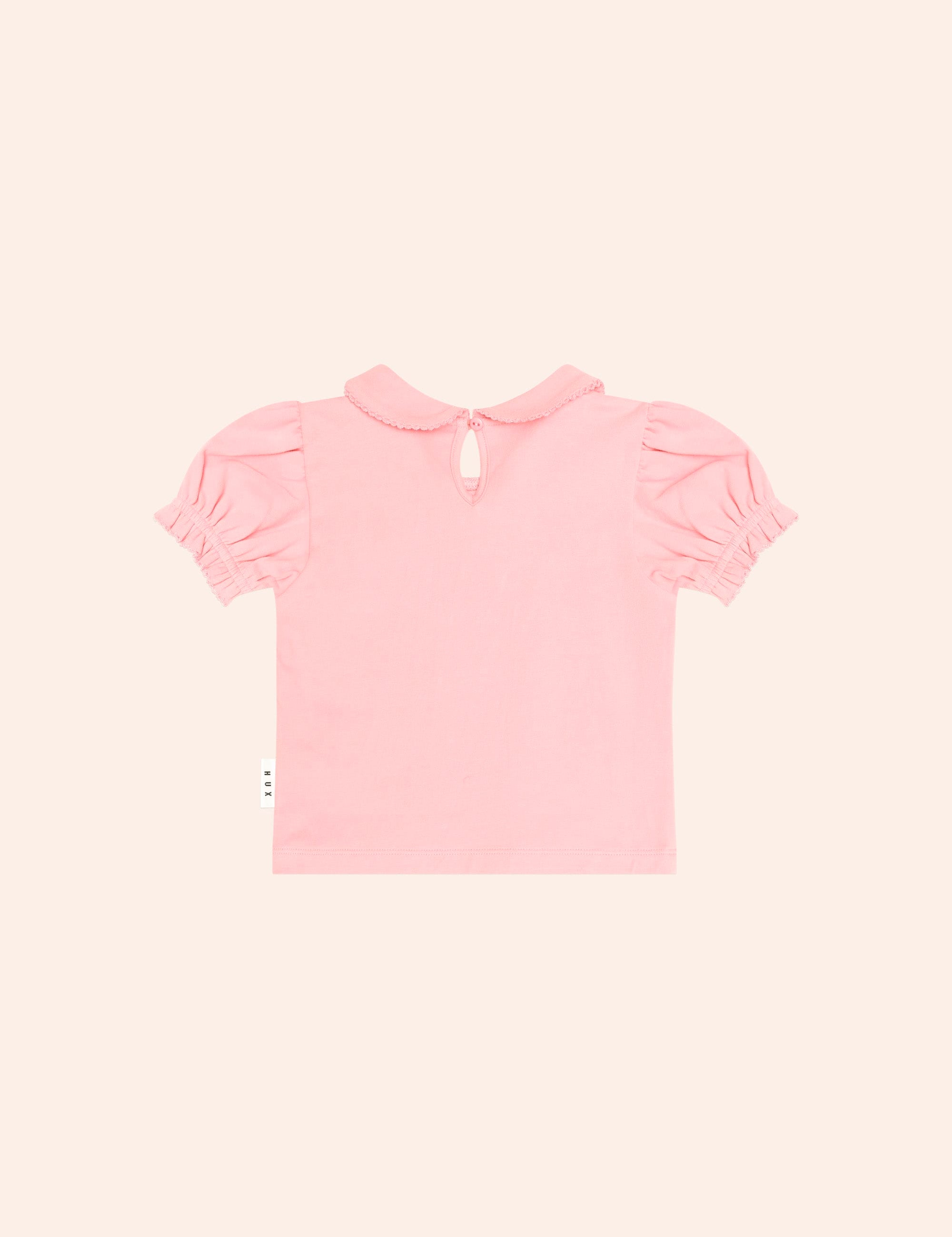 Floral Collar Puff Slv Tee SL TOP Huxbaby Shopify