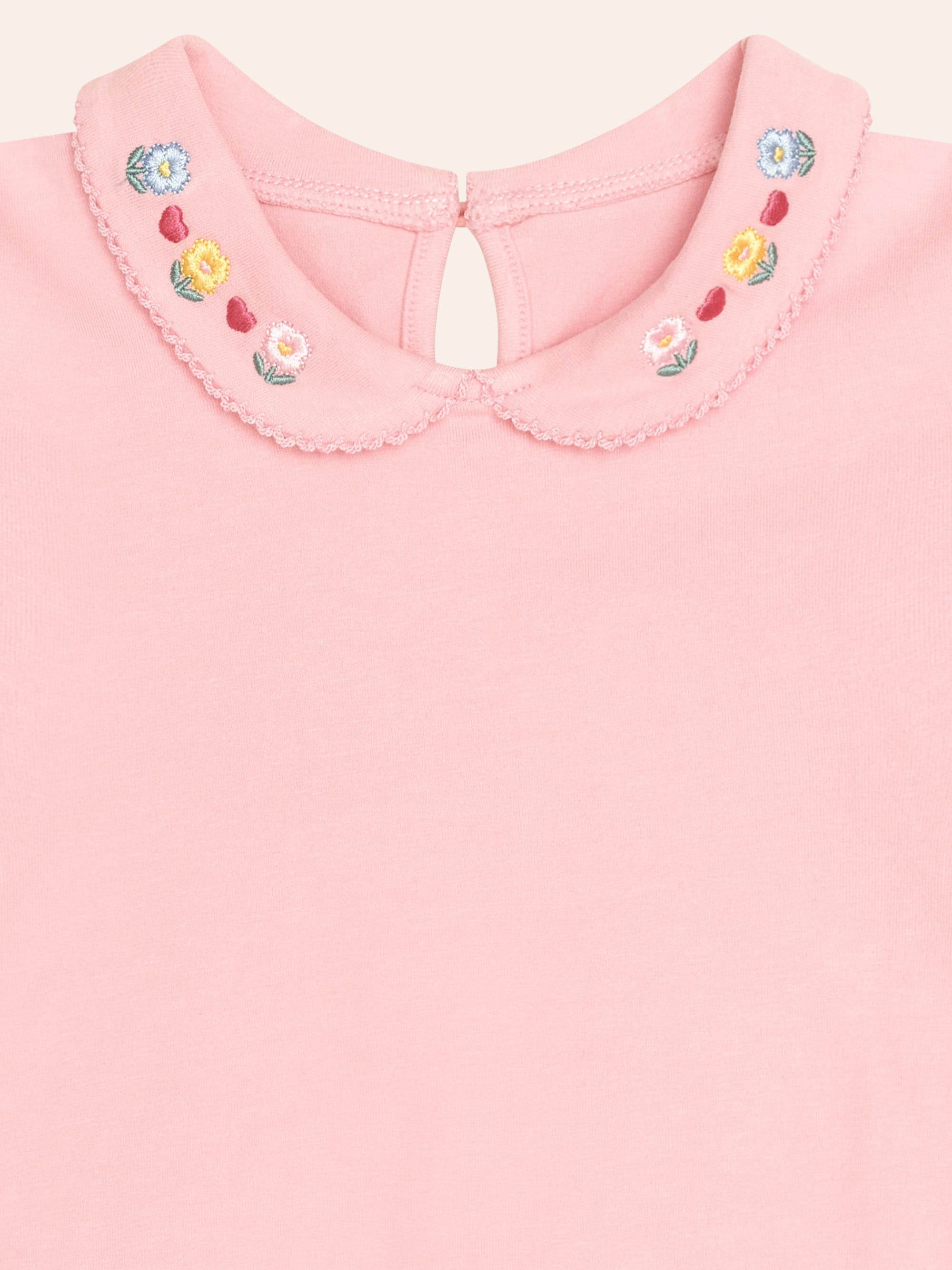 Floral Collar Puff Slv Tee SL TOP Huxbaby Shopify