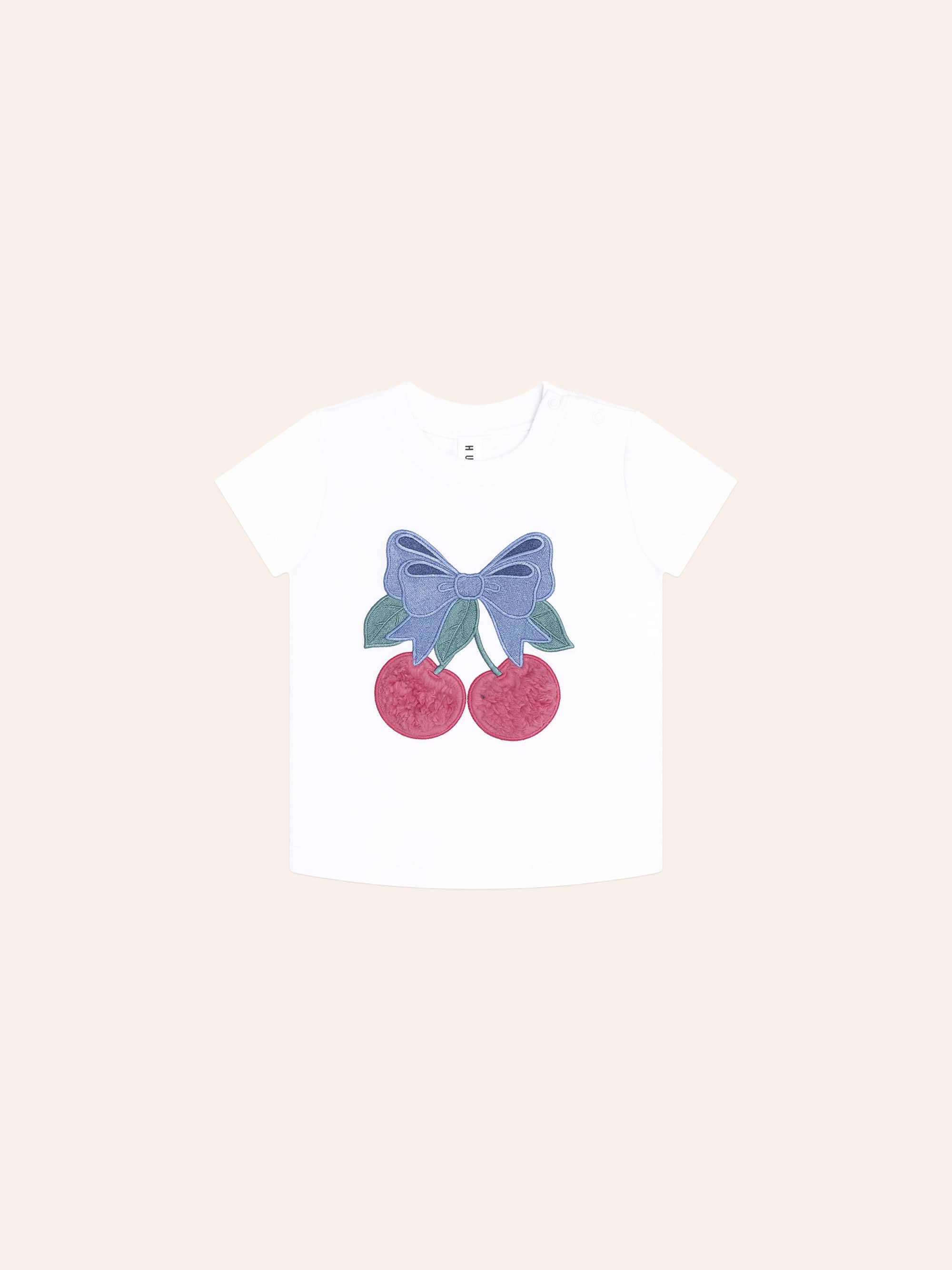 Cherry Bow Tee SL TOP Huxbaby Shopify