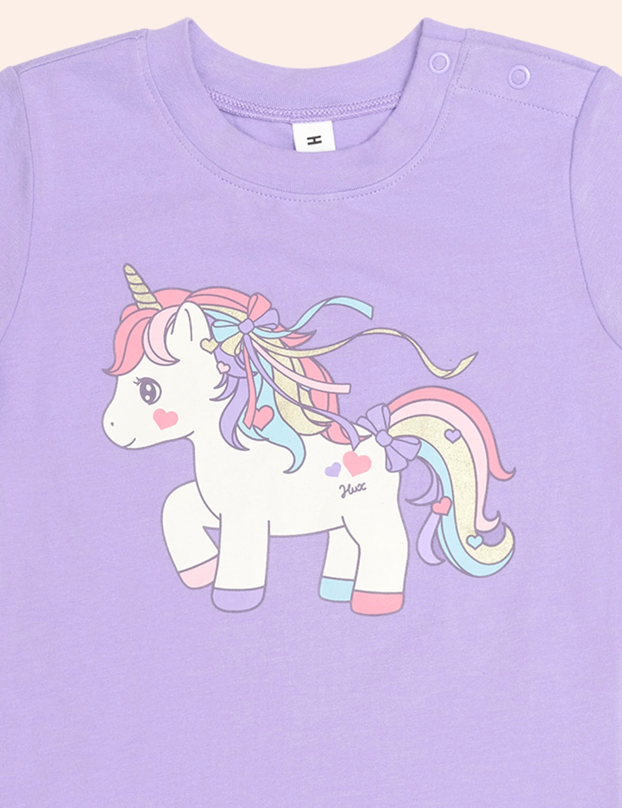 Magical Unicorn Tee SL TOP Huxbaby Shopify