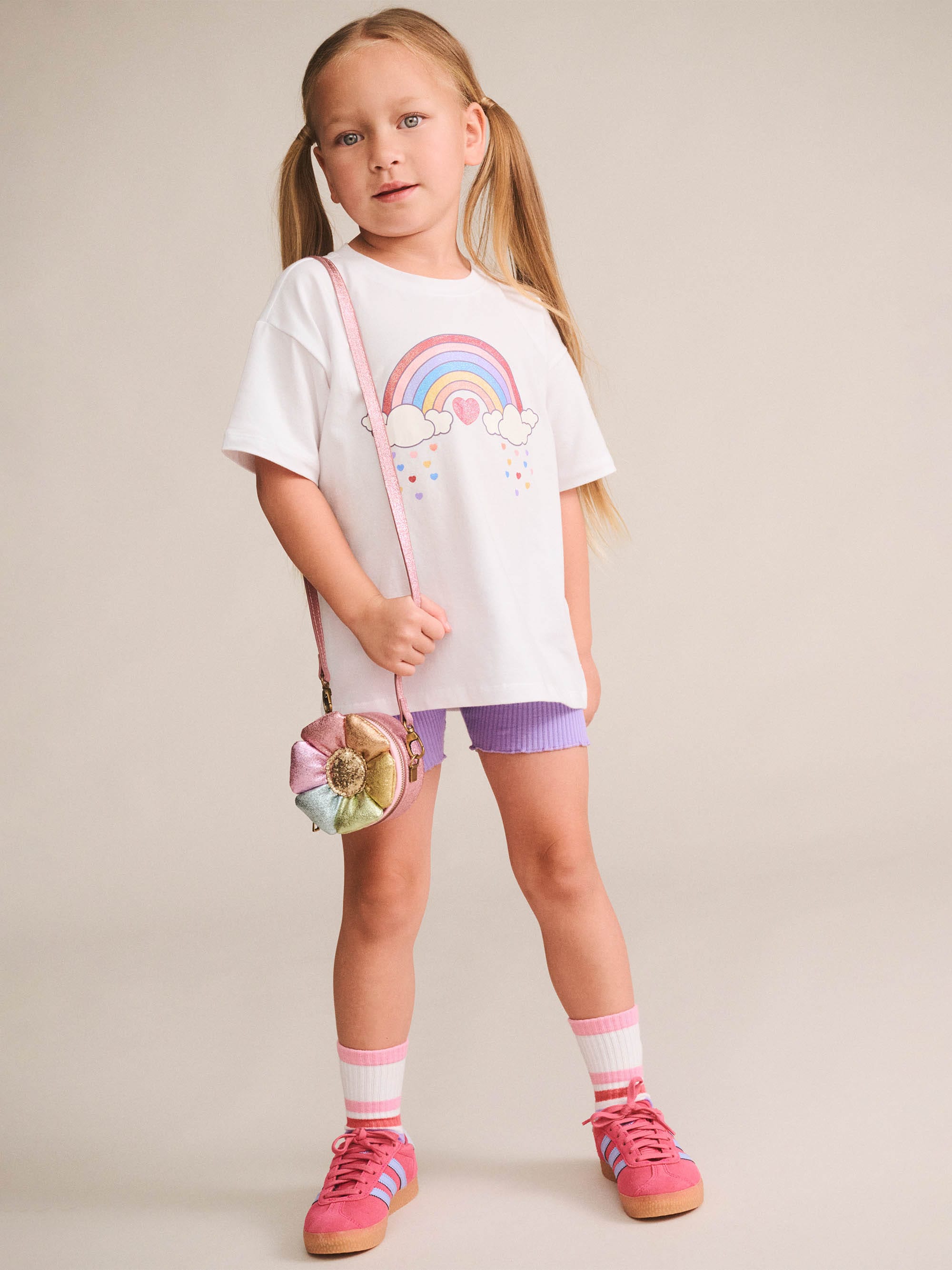 Magical Rainbow Slouchy Tee SL TOP Huxbaby Shopify