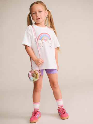 Purple Rib Bike Short SHORT Huxbaby Shopify