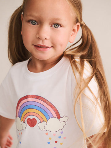 Magical Rainbow Slouchy Tee SL TOP Huxbaby Shopify
