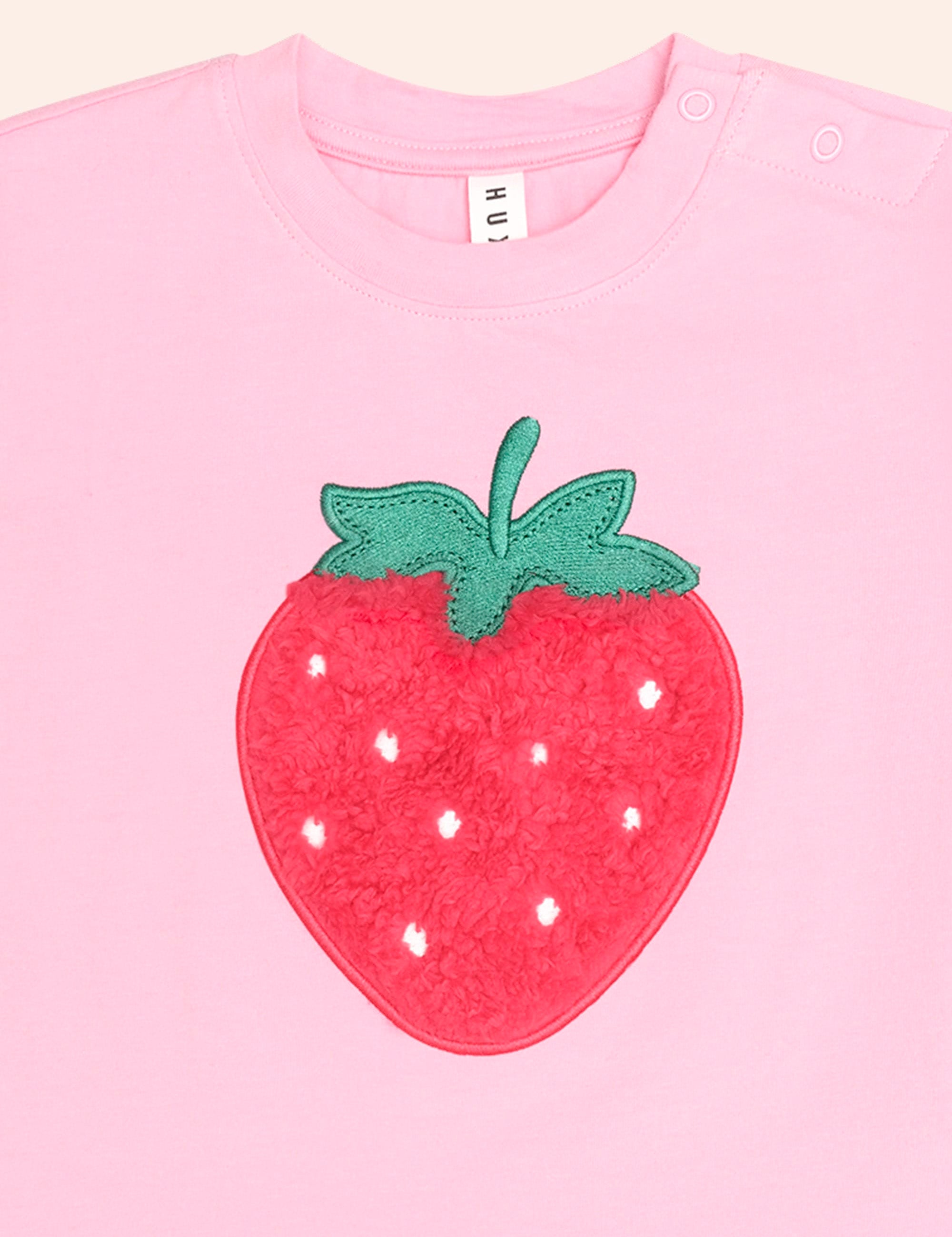 Furry Strawberry Slouchy Tee SL TOP Huxbaby Shopify
