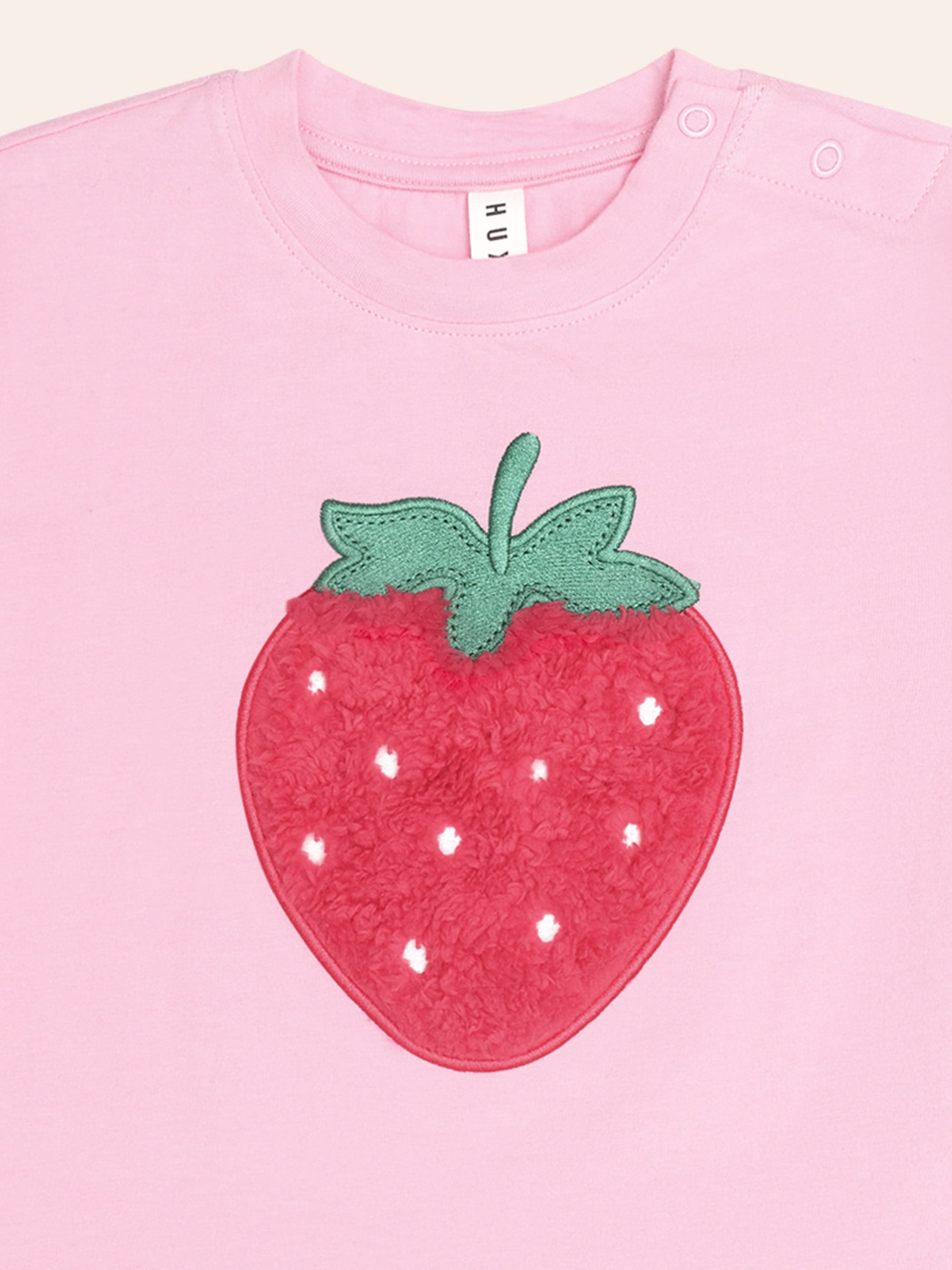 Furry Strawberry Slouchy Tee SL TOP Huxbaby Shopify