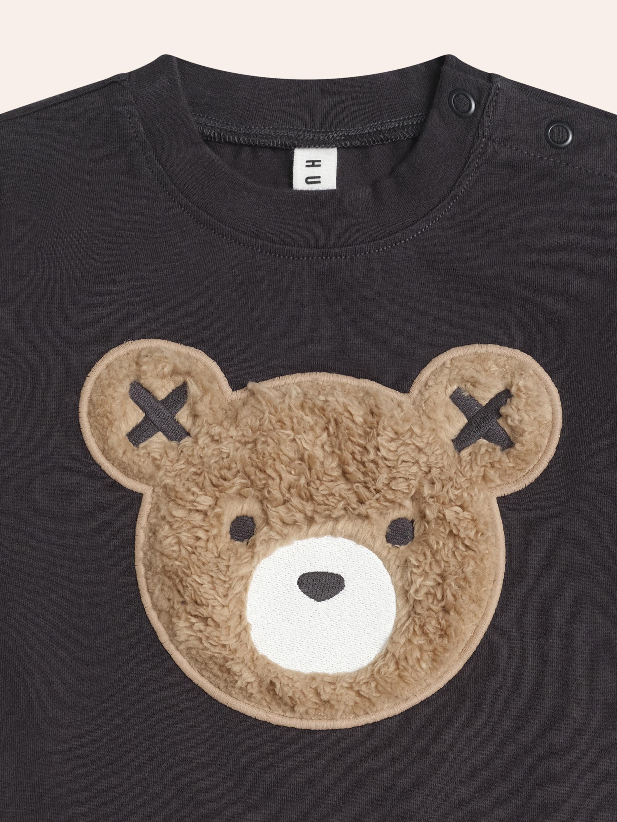 Furry Huxbear Longsleeve Top Black TOP LS Huxbaby