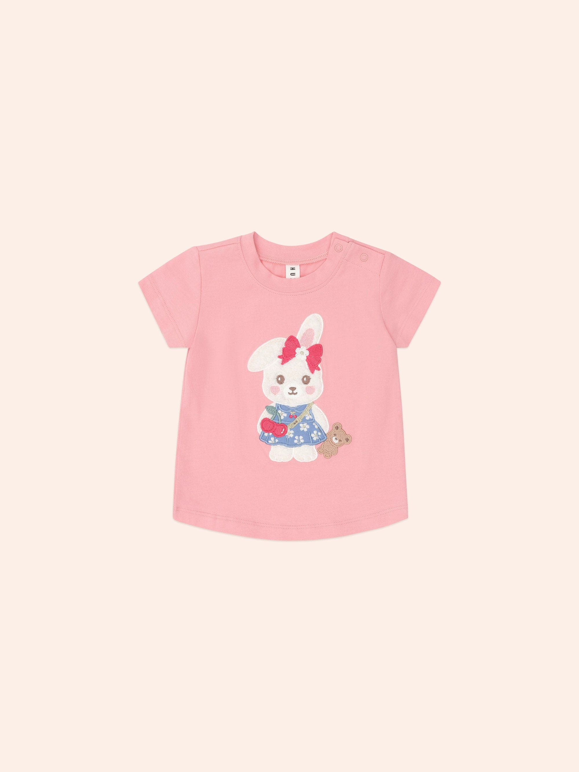 Flower Field Bunny Tee T-SHIRT Huxbaby