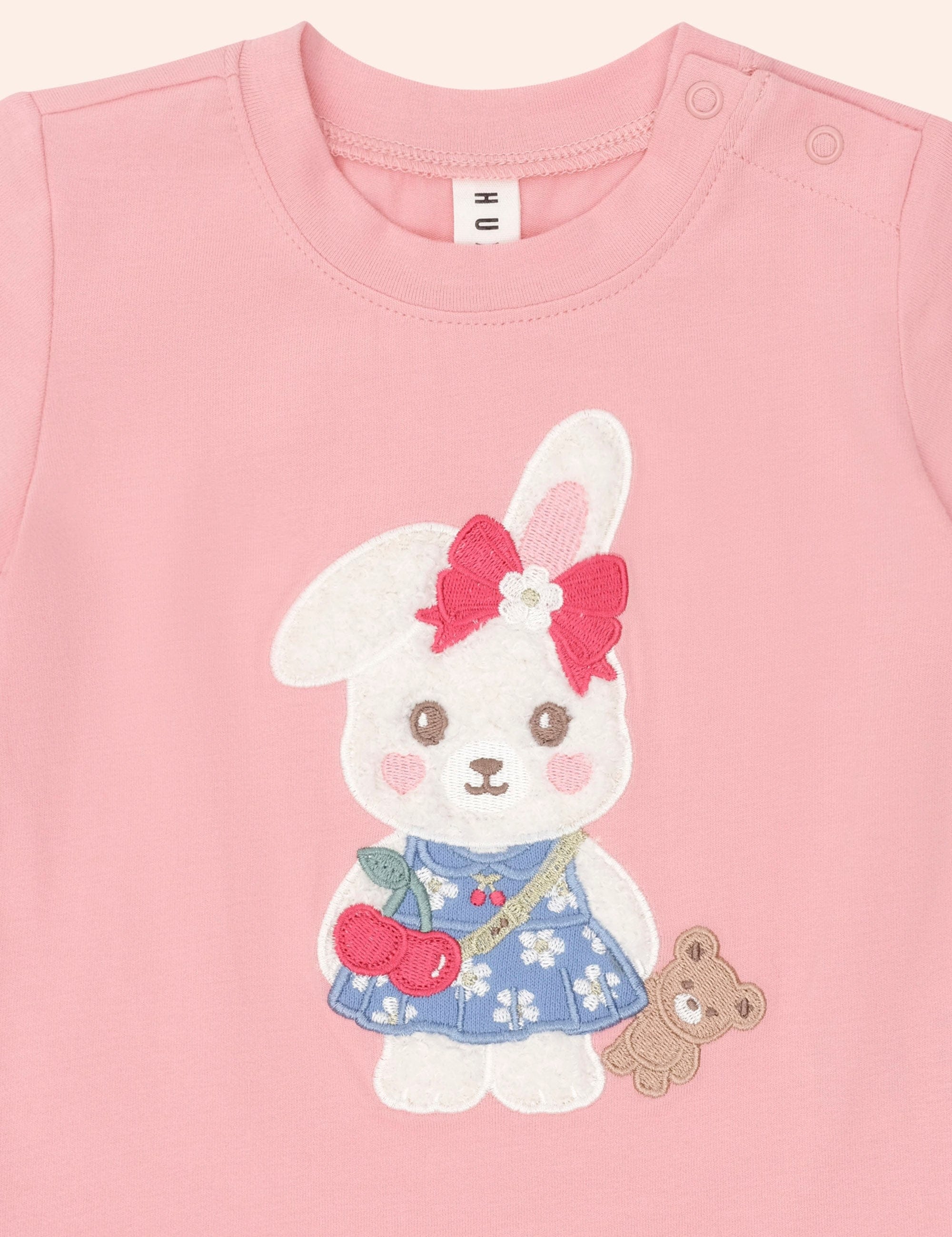Flower Field Bunny Tee T-SHIRT Huxbaby