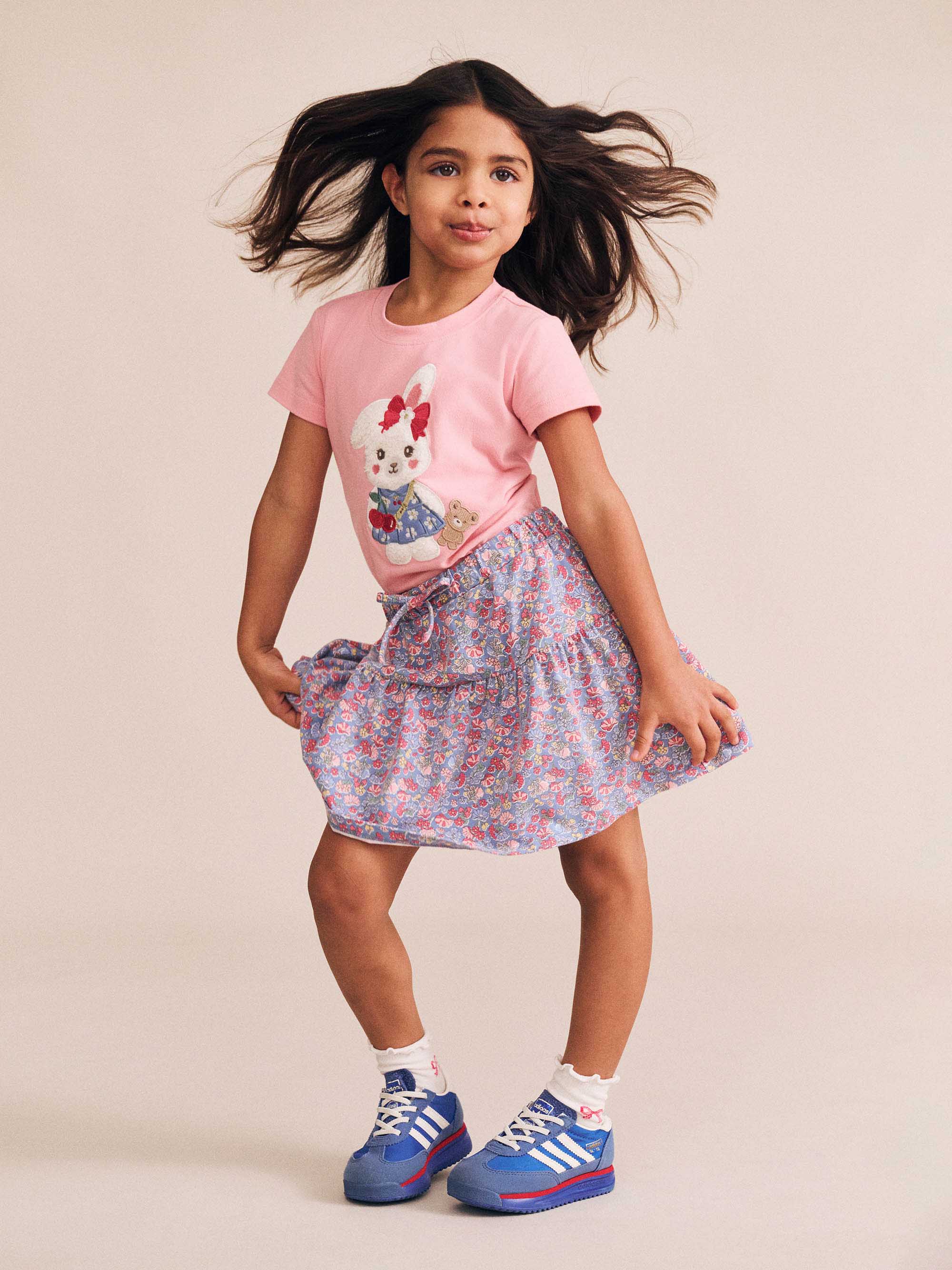 Flower Field Bunny Tee T-SHIRT Huxbaby