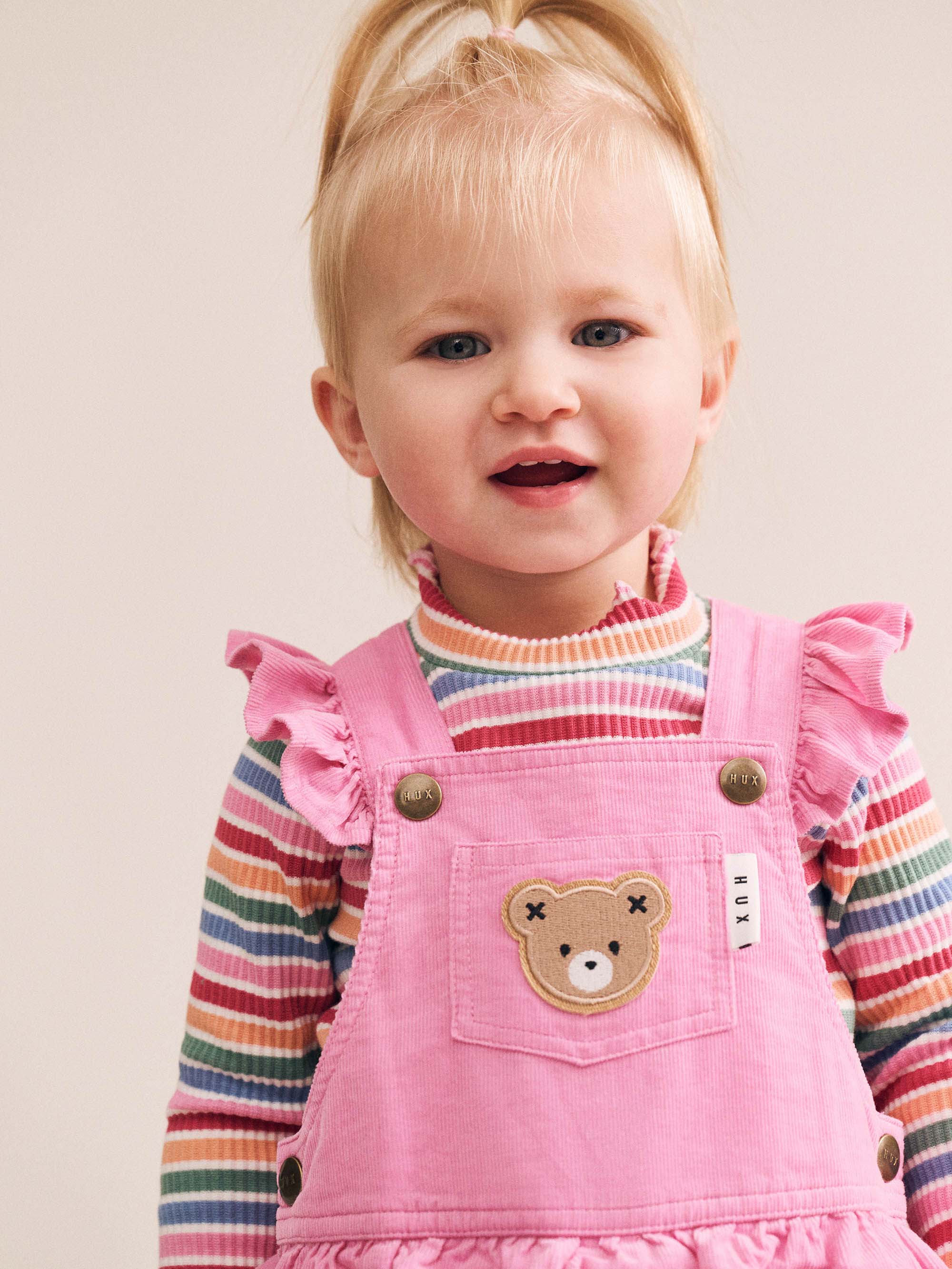 Tutti Frutti Stripe Rib Skivvy Huxbaby