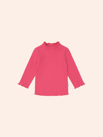 Cherry Rib Skivvy TOP LS Huxbaby