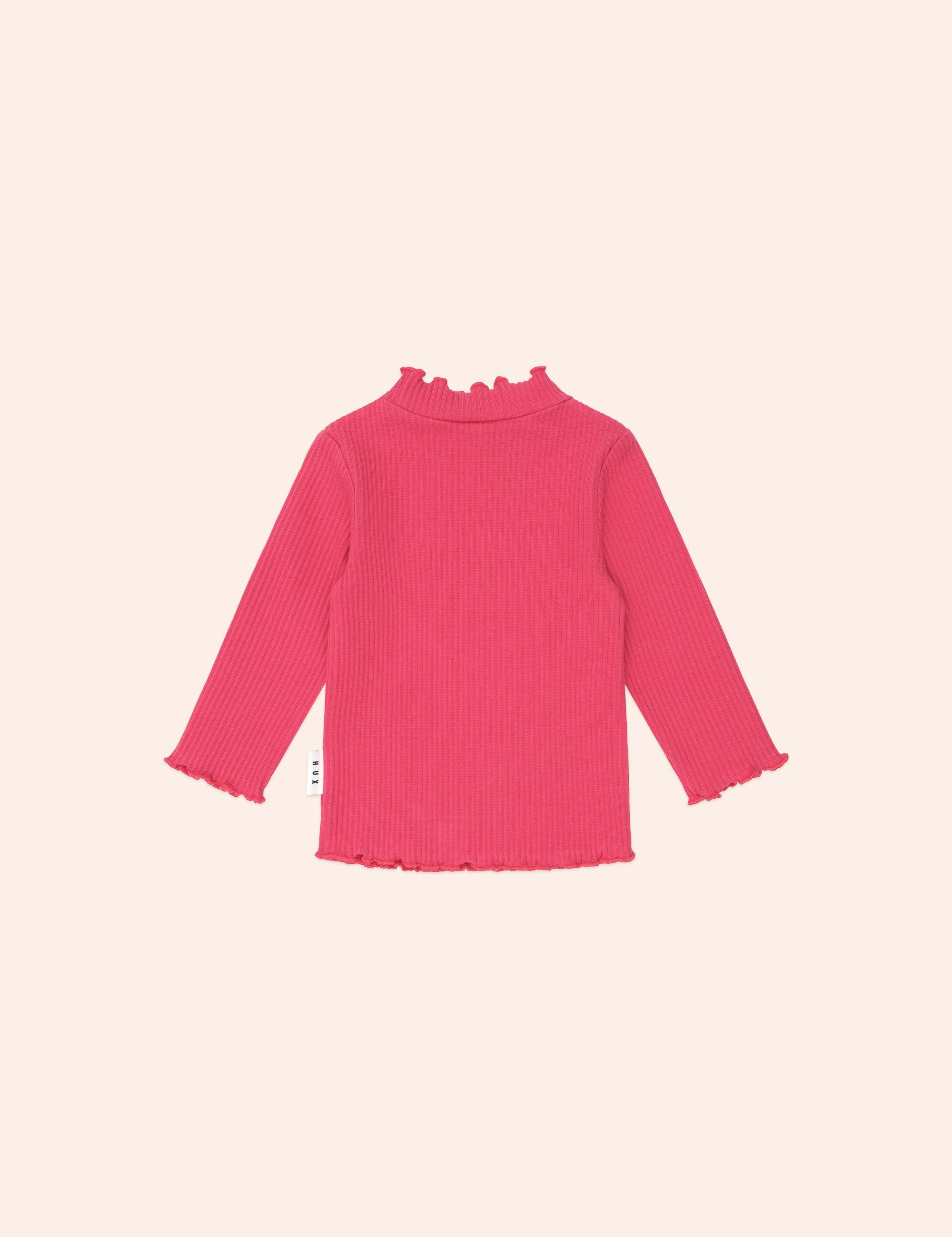 Cherry Rib Skivvy TOP LS Huxbaby