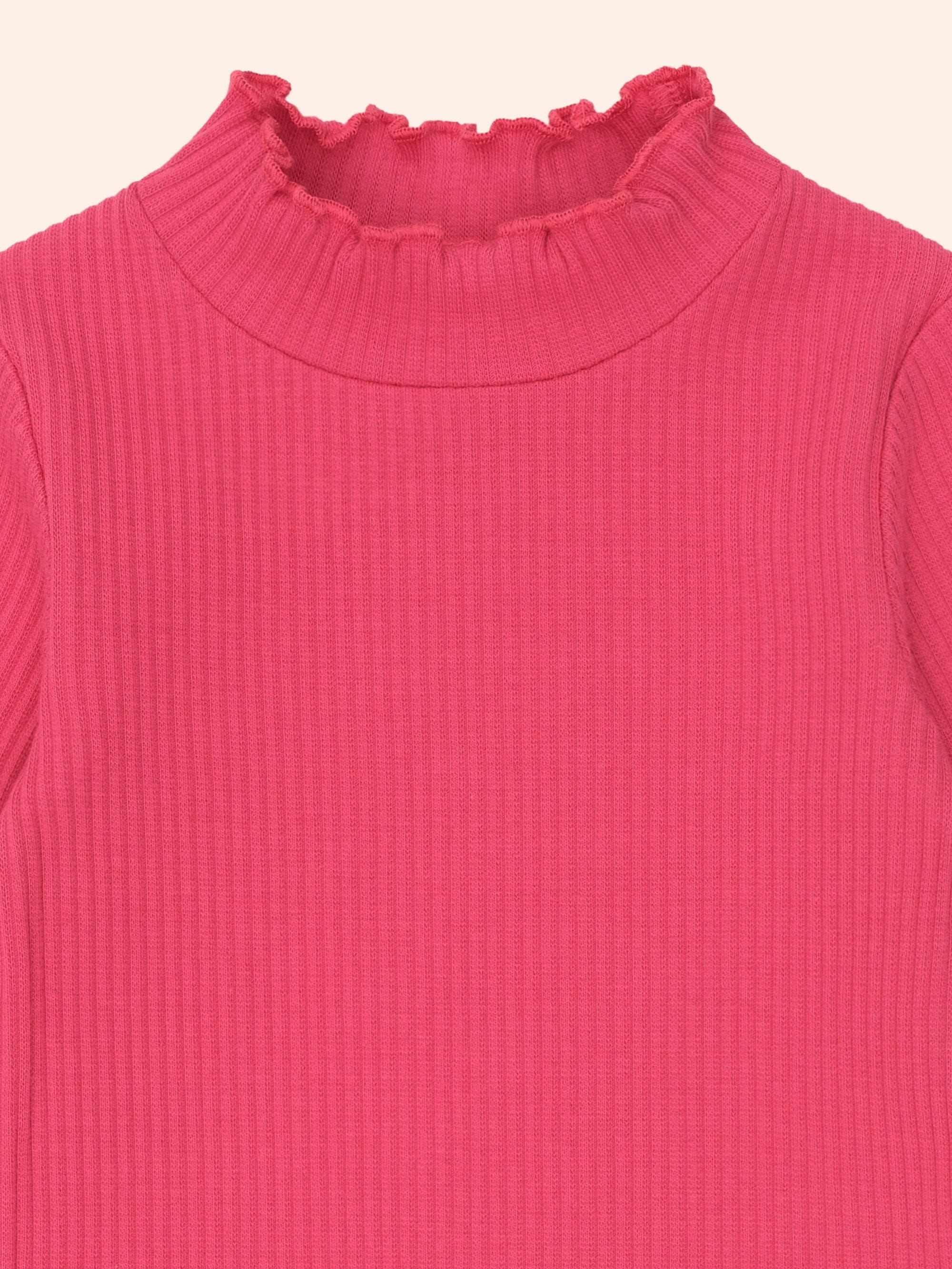 Cherry Rib Skivvy TOP LS Huxbaby